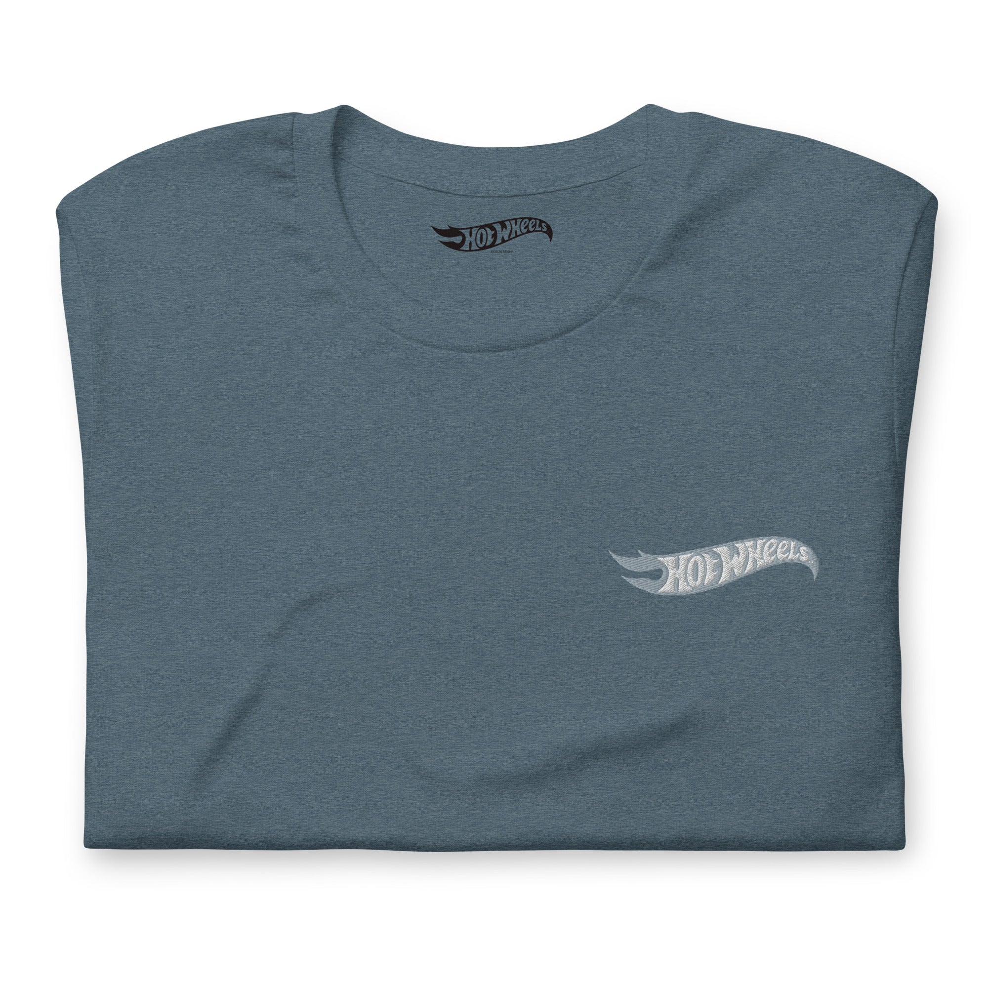 Hot Wheels Speed Shop Embroidered Blue T-Shirt - Image 3