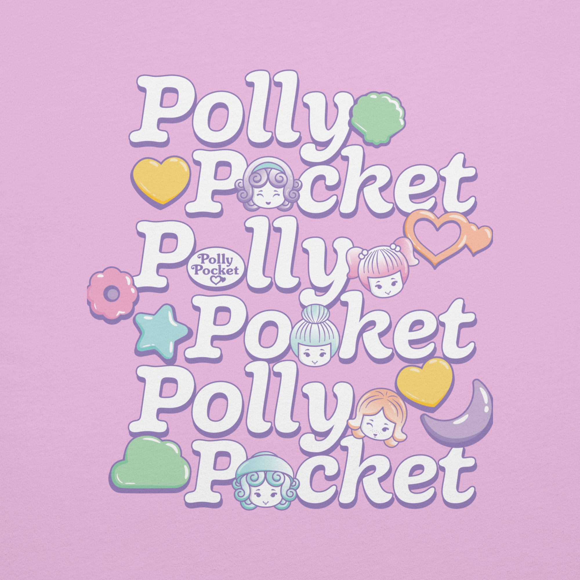 Polly Pocket Icons Embroidered Pink T-Shirt - Image 10