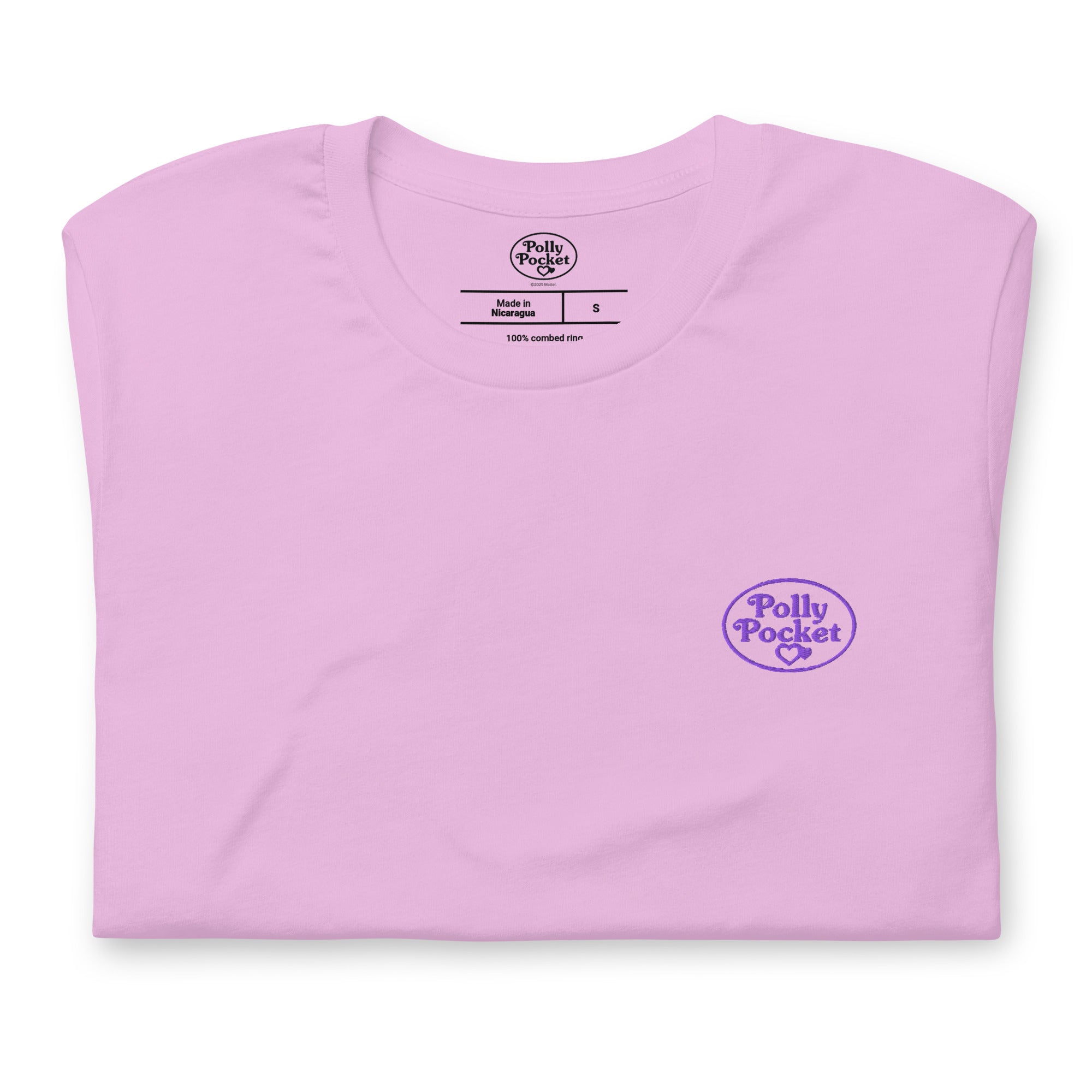 Polly Pocket Icons Embroidered Pink T-Shirt - Image 7