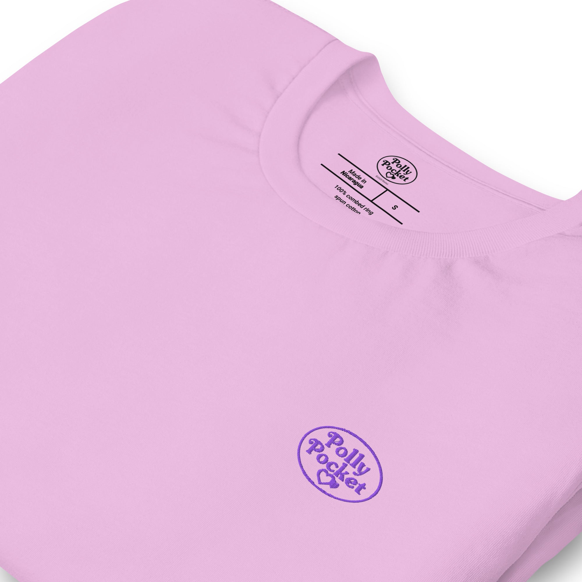 Polly Pocket Icons Embroidered Pink T-Shirt - Image 8