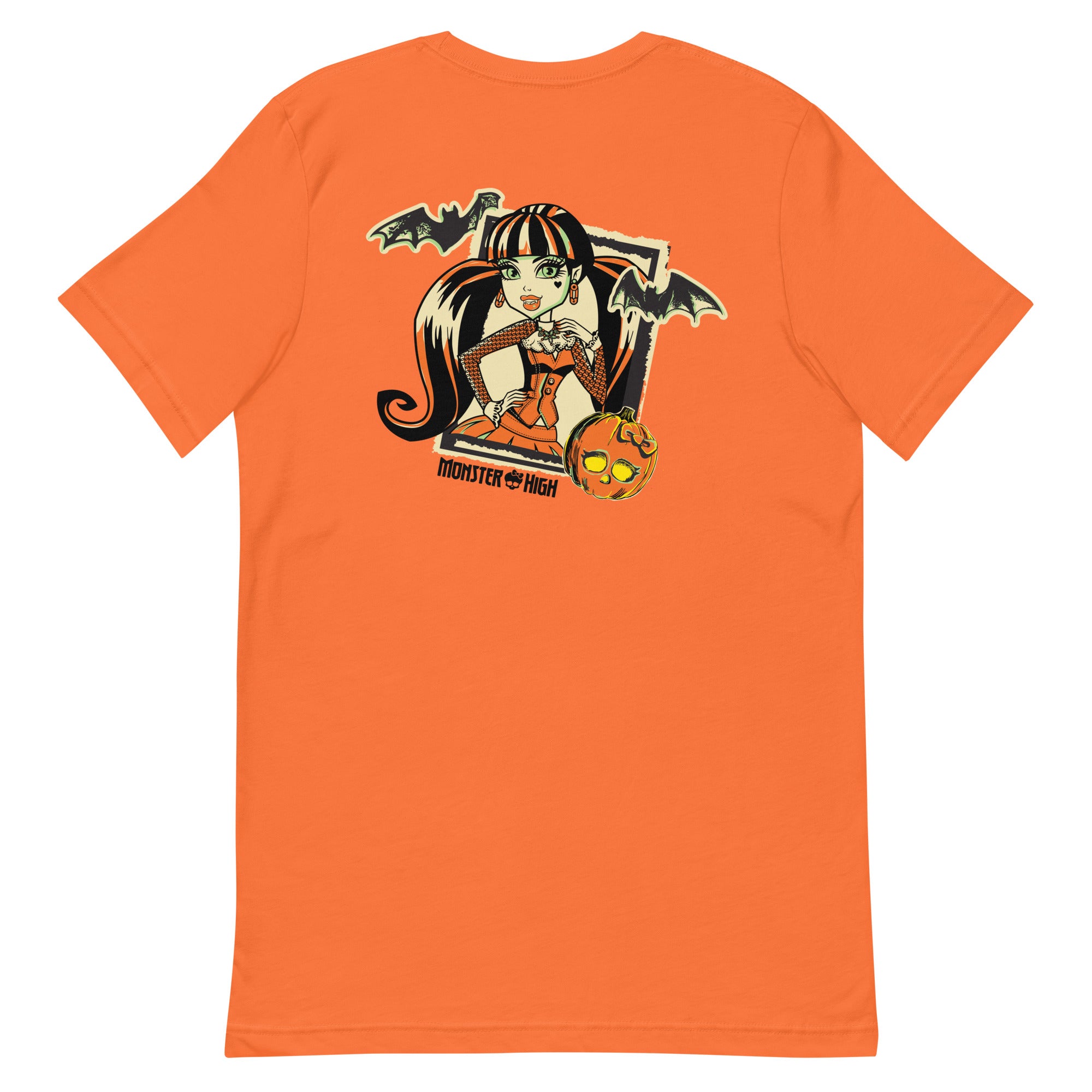 Monster High Draculaura Embroidered Orange T-Shirt - Image 7