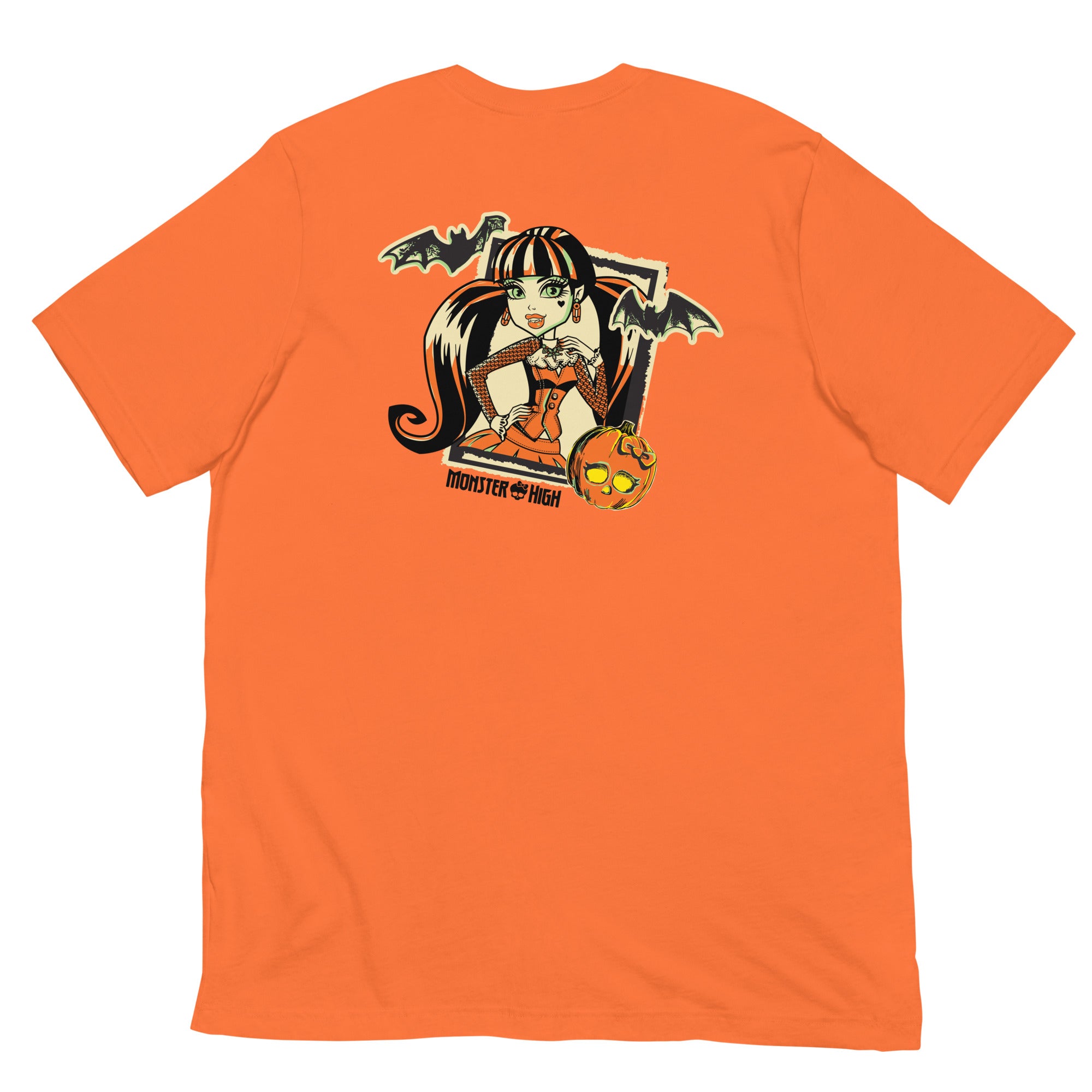 Monster High Draculaura Embroidered Orange T-Shirt - Image 8