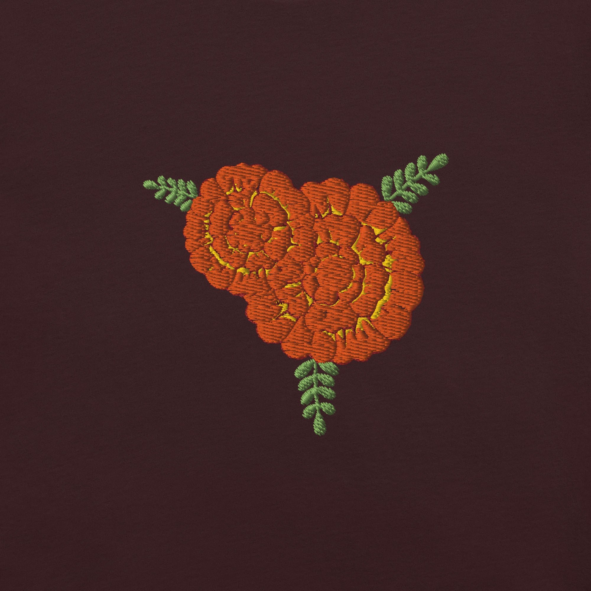 Barbie Día de Muertos Ken Embroidered Oxblood T-Shirt - Image 2