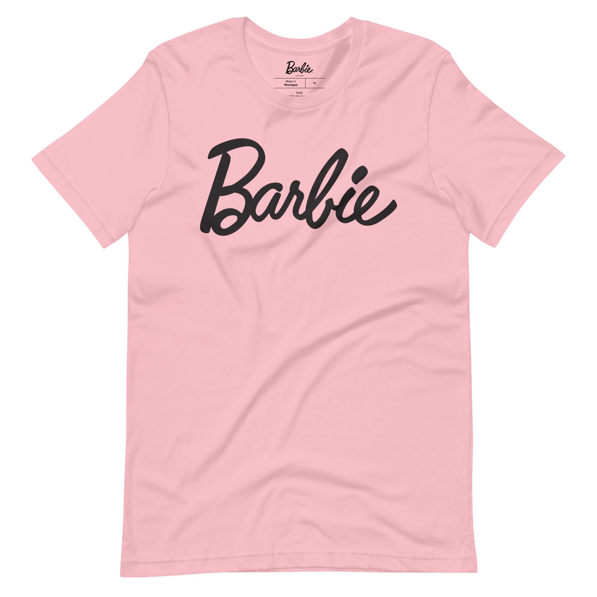 Barbie Script Logo Unisex Pink T-Shirt - Image 2