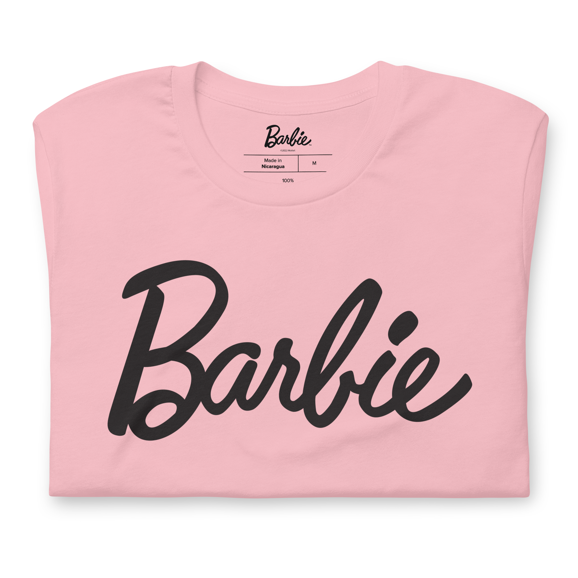 Barbie Script Logo Unisex Pink T-Shirt - Image 3
