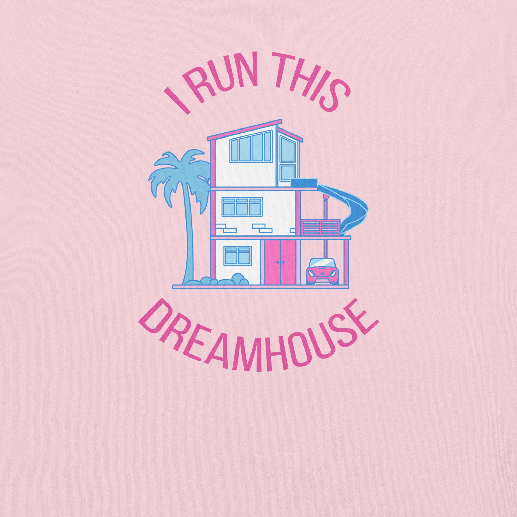Barbie I Run This Dreamhouse Pink T-Shirt - Image 2