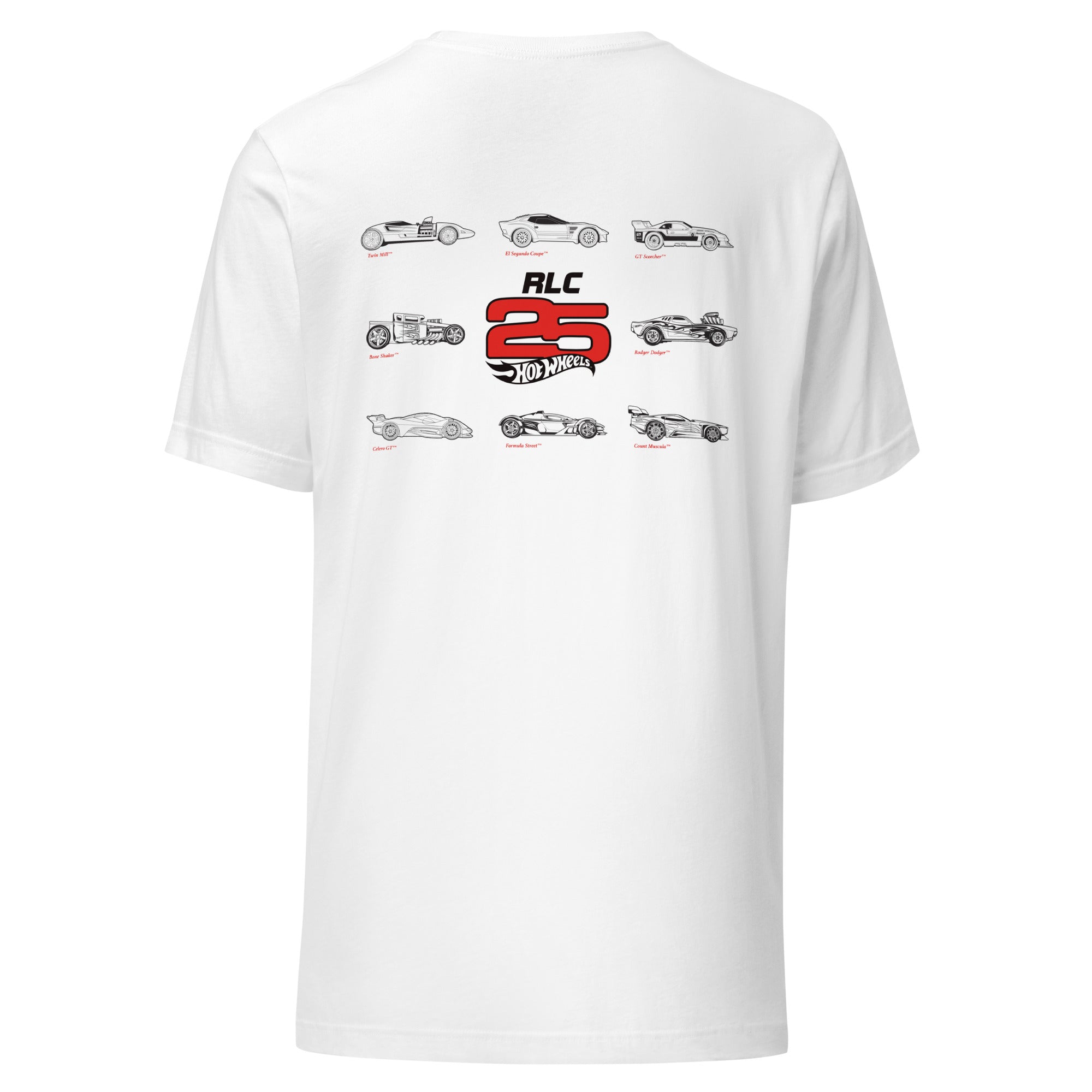 Hot Wheels 2025 RLC Membership White T-Shirt - Image 2