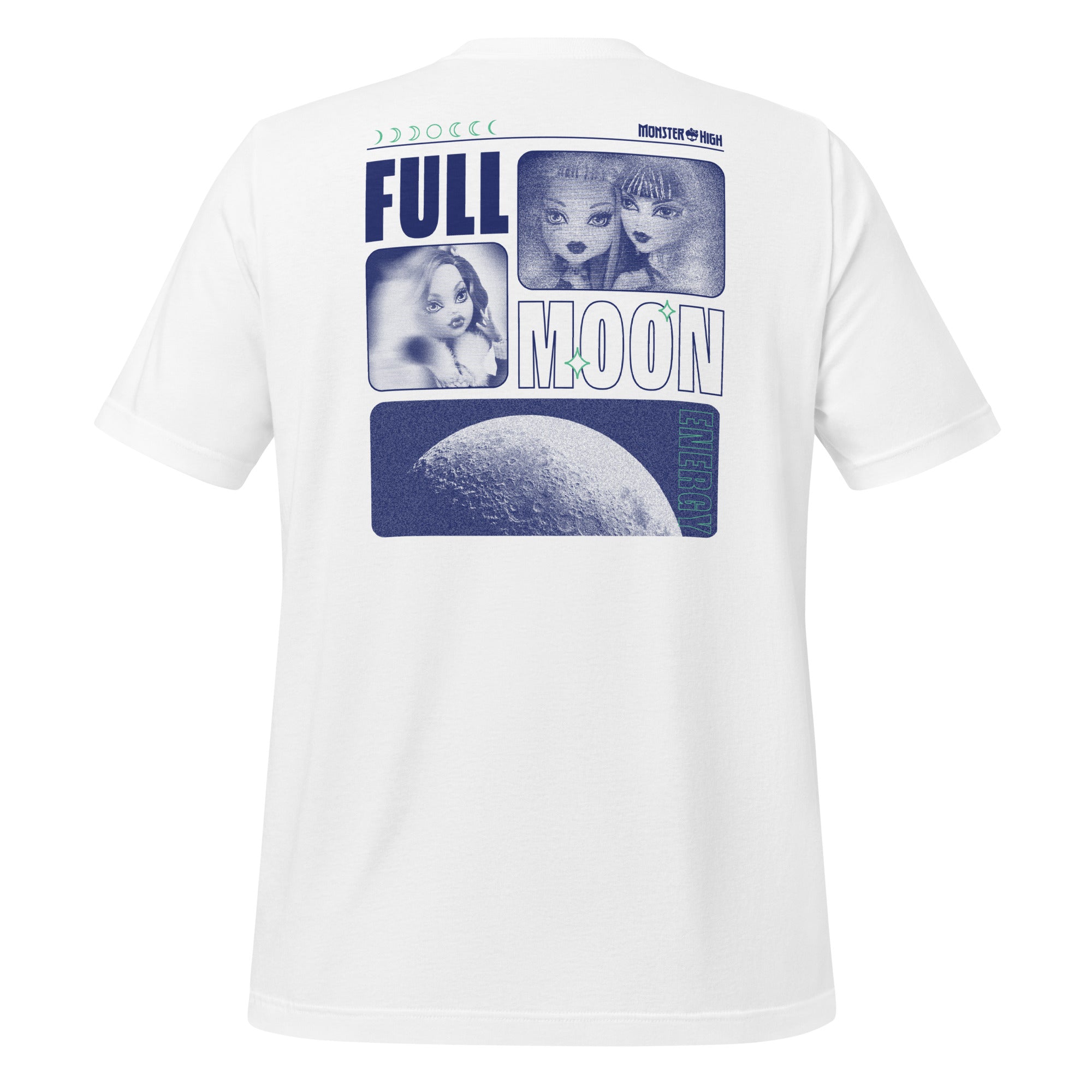 Monster High Full Moon Embroidered White T-Shirt - Image 3