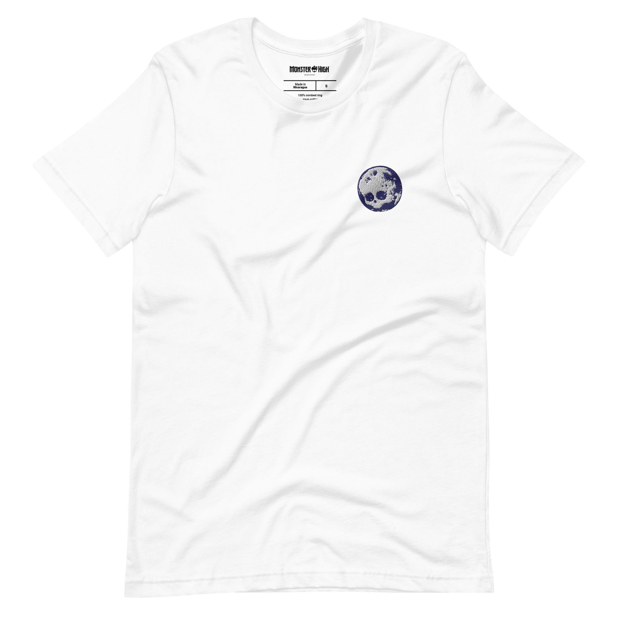 Monster High Full Moon Embroidered White T-Shirt - Image 6