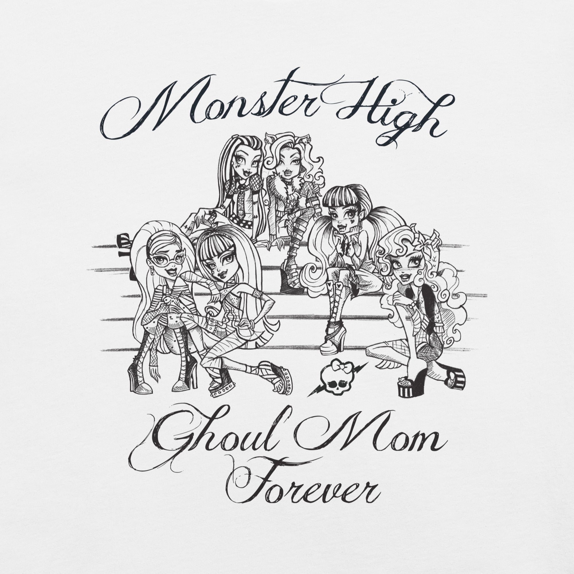 Monster High Ghoul Mom Forever White T-shirt - Image 3