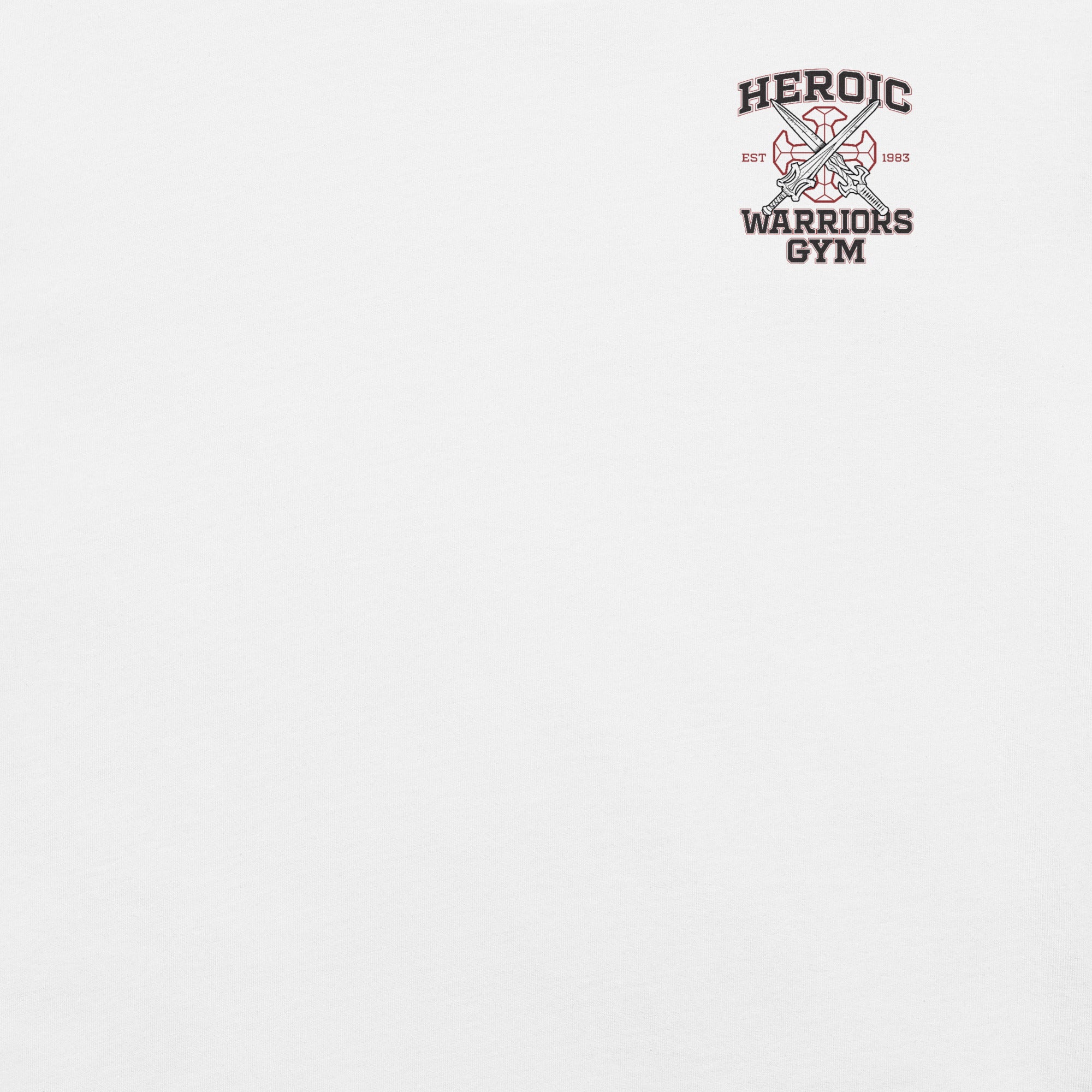 Masters of the Universe Movie Heroic Warriors Gym White T-shirt - Image 2