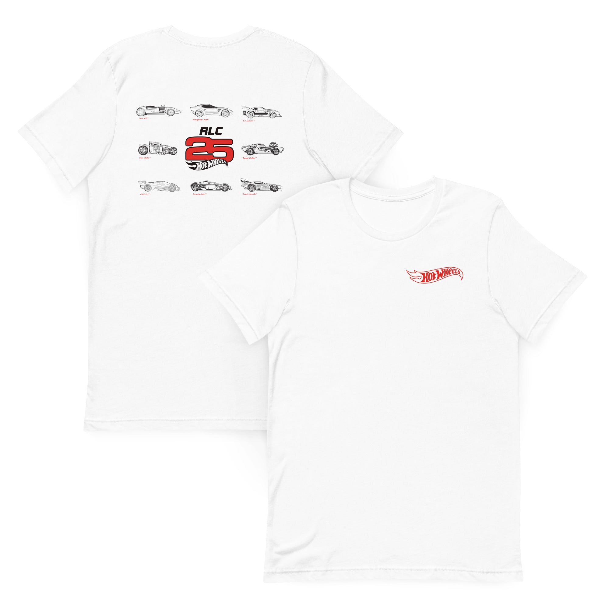Hot Wheels 2025 RLC Membership White T-Shirt - Image 5