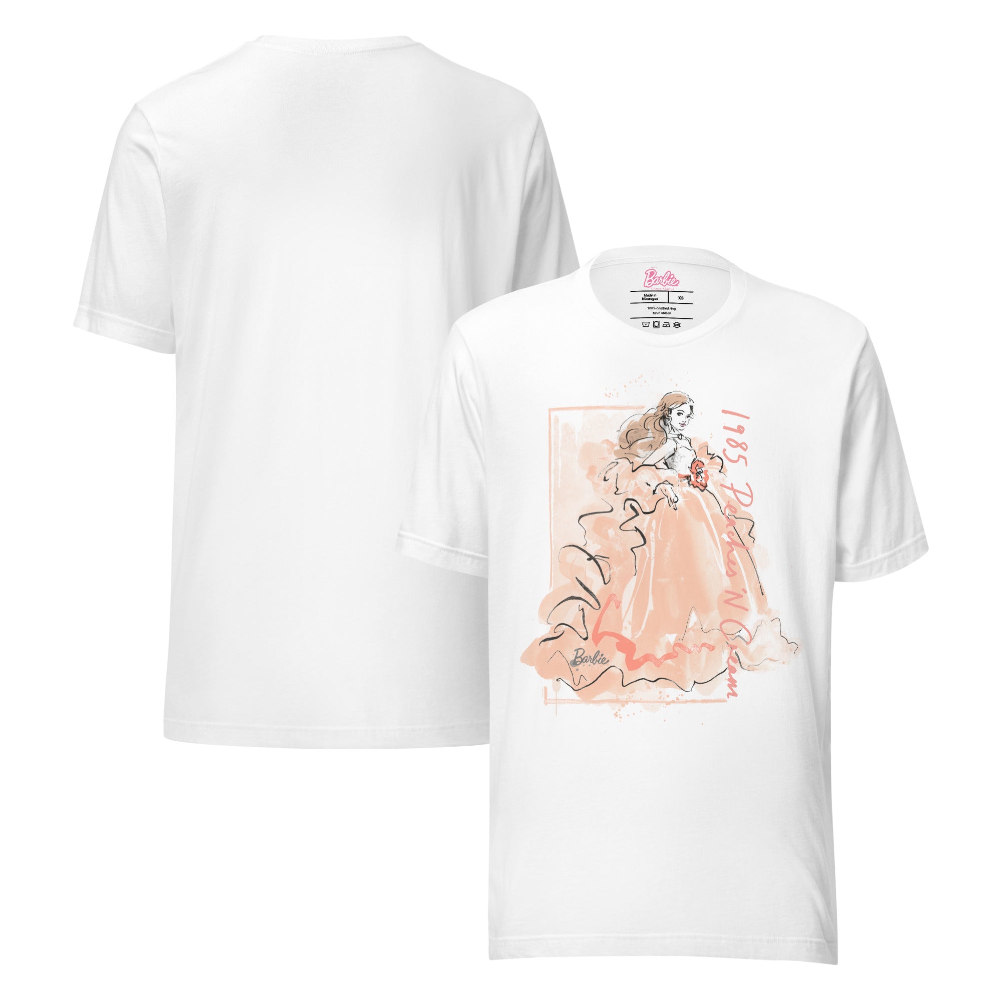 Barbie Peaches 'n Cream White T-Shirt - Image 2