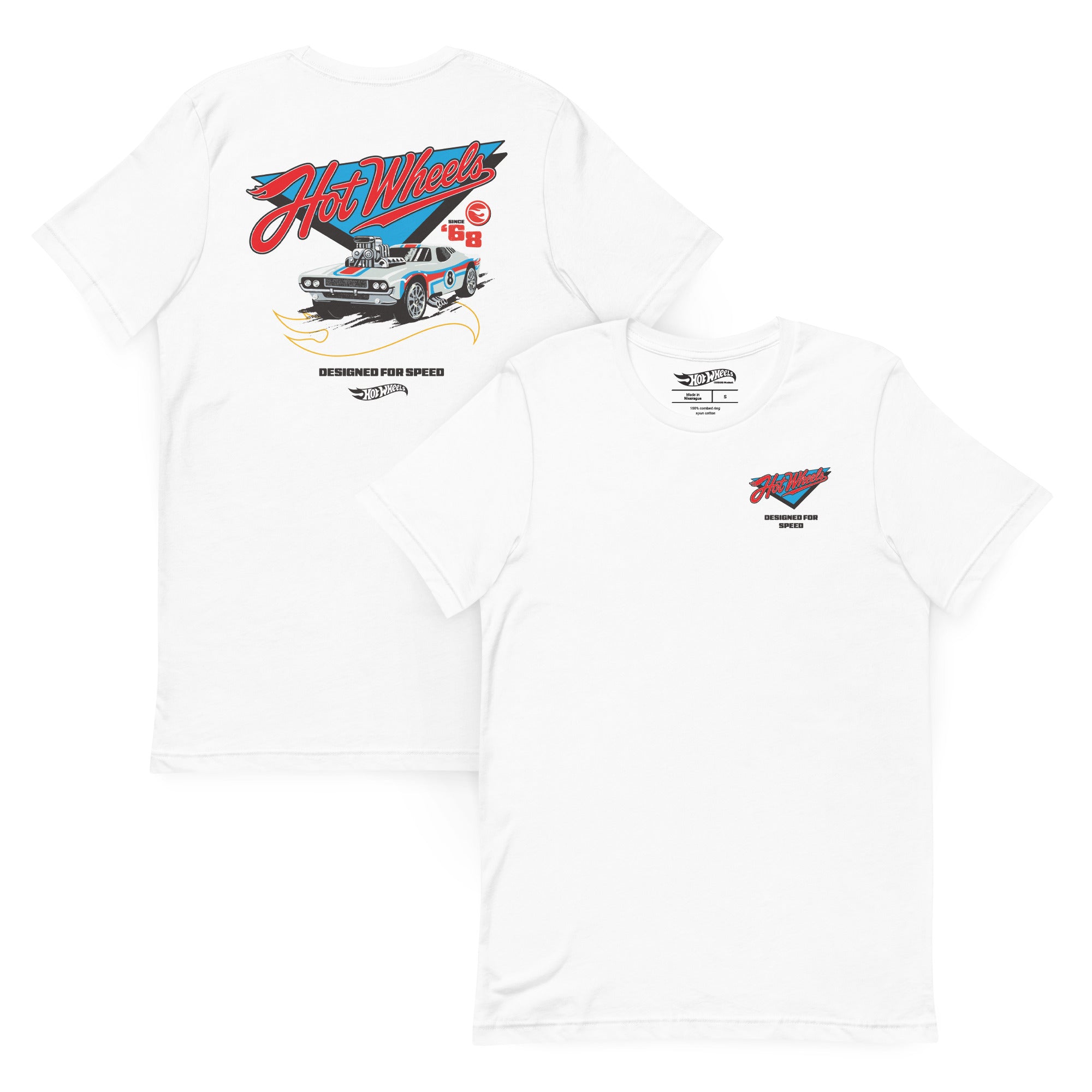 Hot Wheels Designed for Speed White T-shirt - Image 2