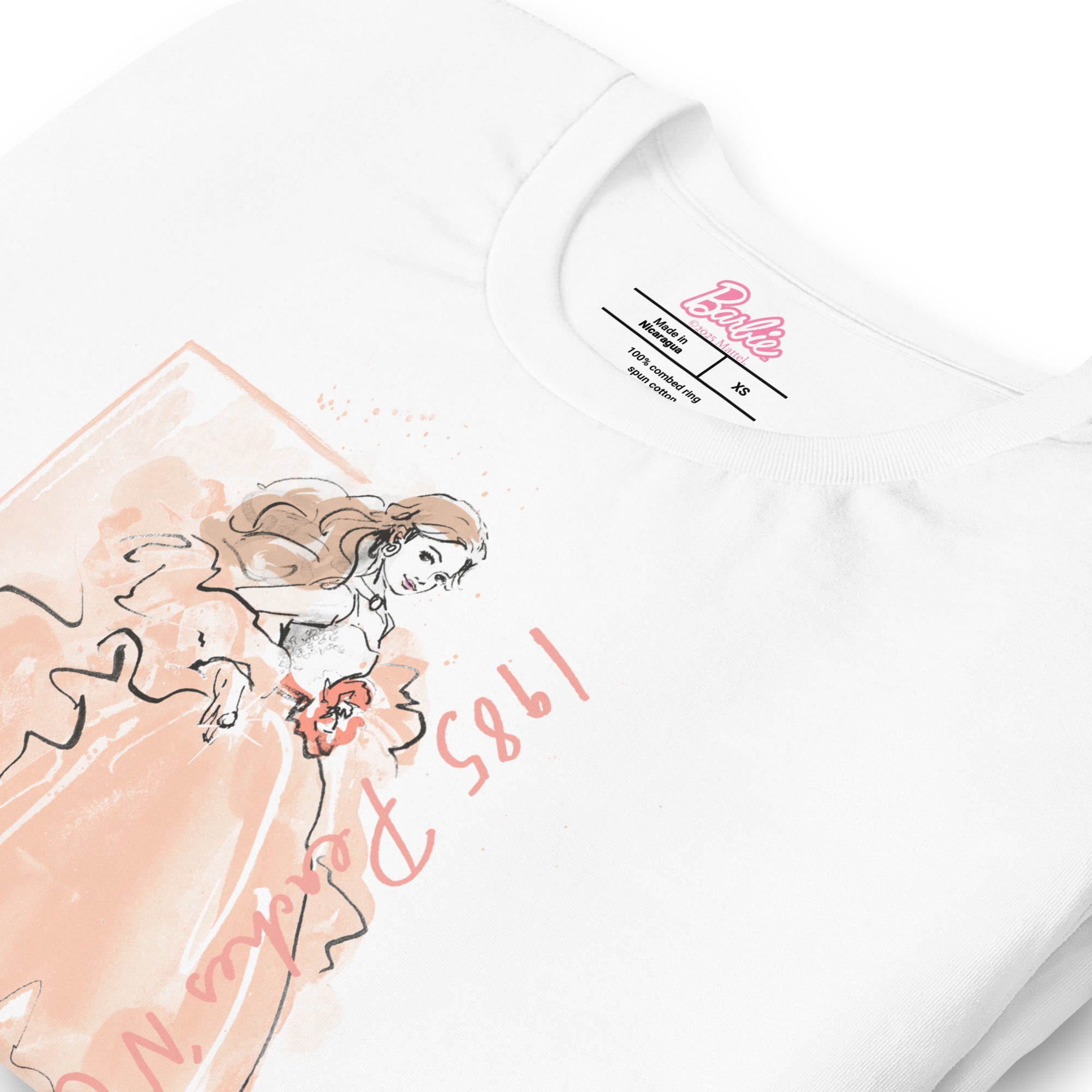 Barbie Peaches 'n Cream White T-Shirt - Image 7