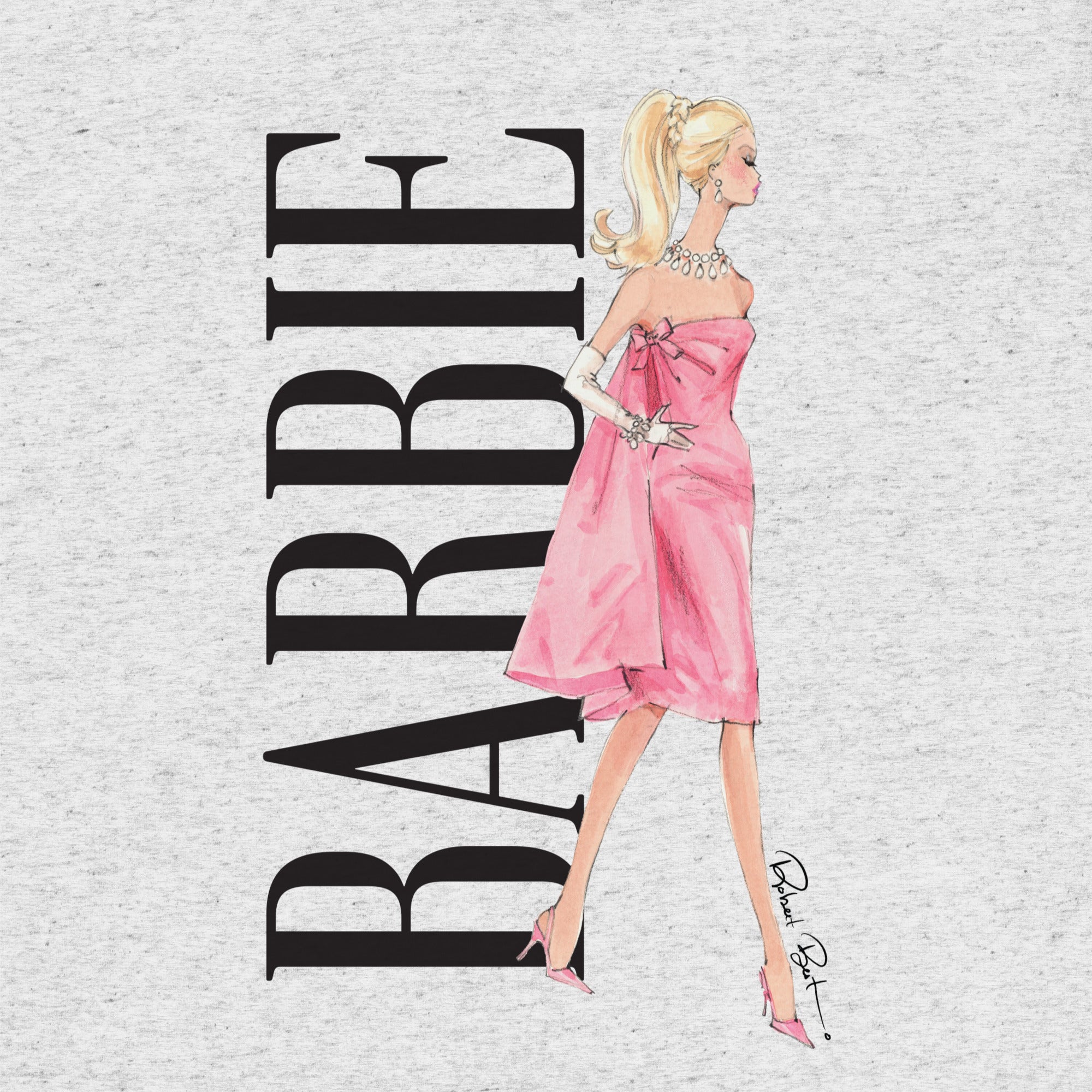 Barbie Artist Series Robert Best Grey T-shirt - Image 2