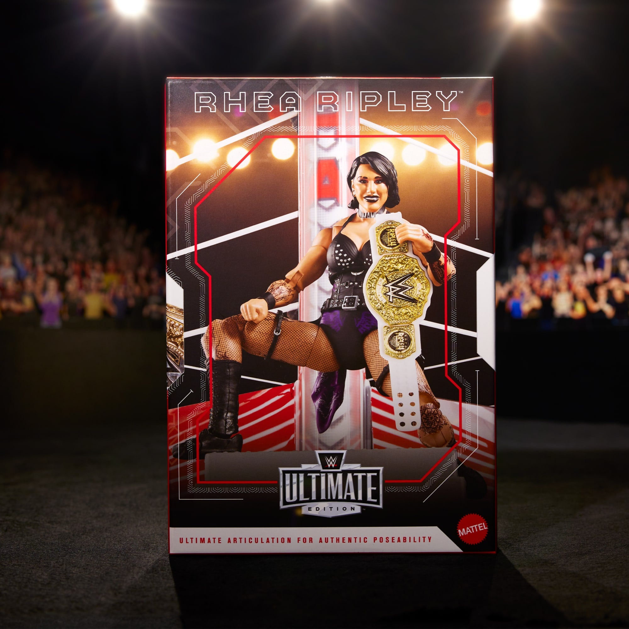 WWE Ultimate Edition RAW Ring and WWE Superstar Rhea Ripley Figure - Image 9
