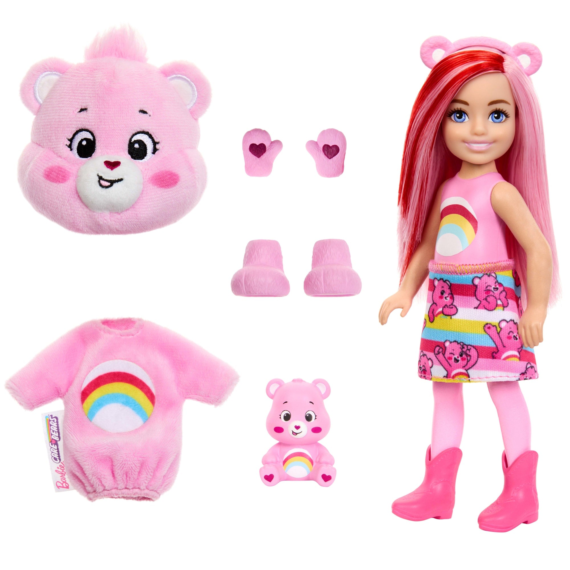 Barbie Cutie Reveal Care Bears Series Chelsea Small Doll & Accessories. 6 Surprises - Image 6