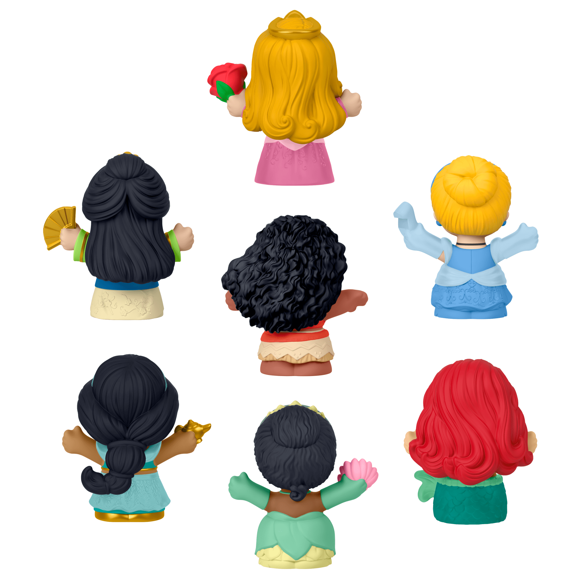 Little People Disney Princesa Juguete para Bebés Paquete de 7 Figuras de Princesas - Image 3