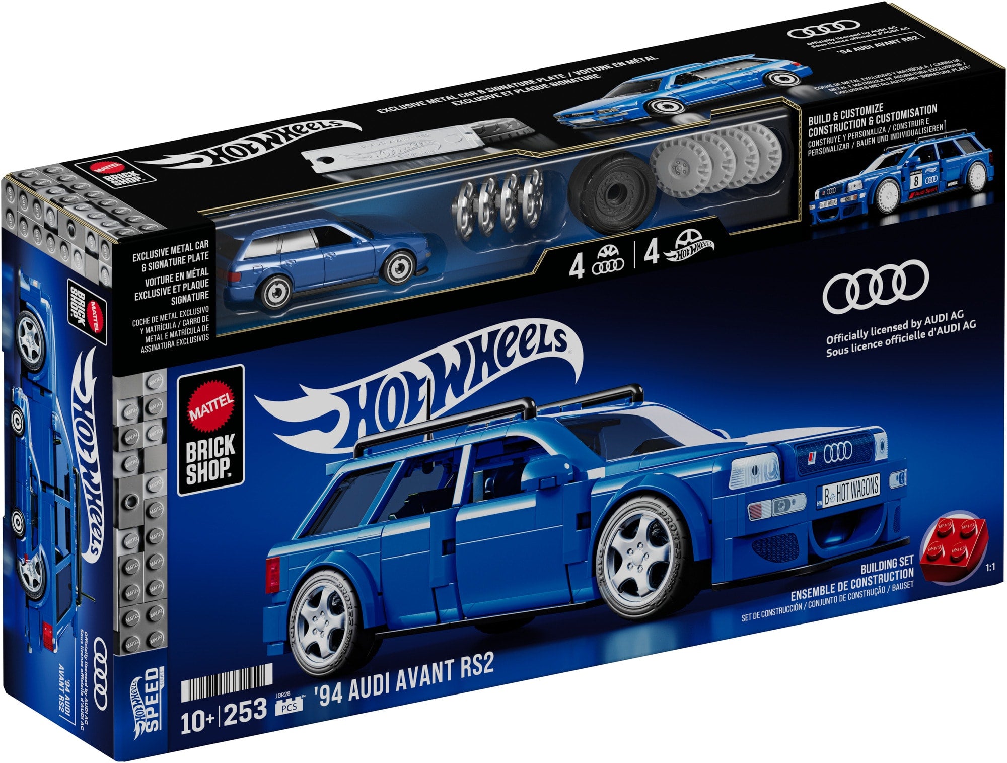 Mattel Brick Shop Hot Wheels Audi Avant RS2 Building Set - Image 7