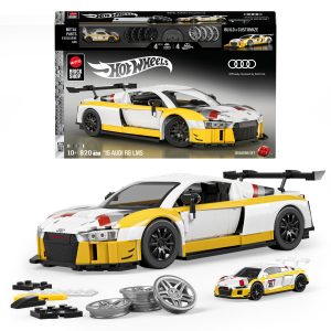 Mattel Brick Shop Hot Wheels '15 Audi R8 Lms Building Toy Kit (820 Pieces). For Collectors