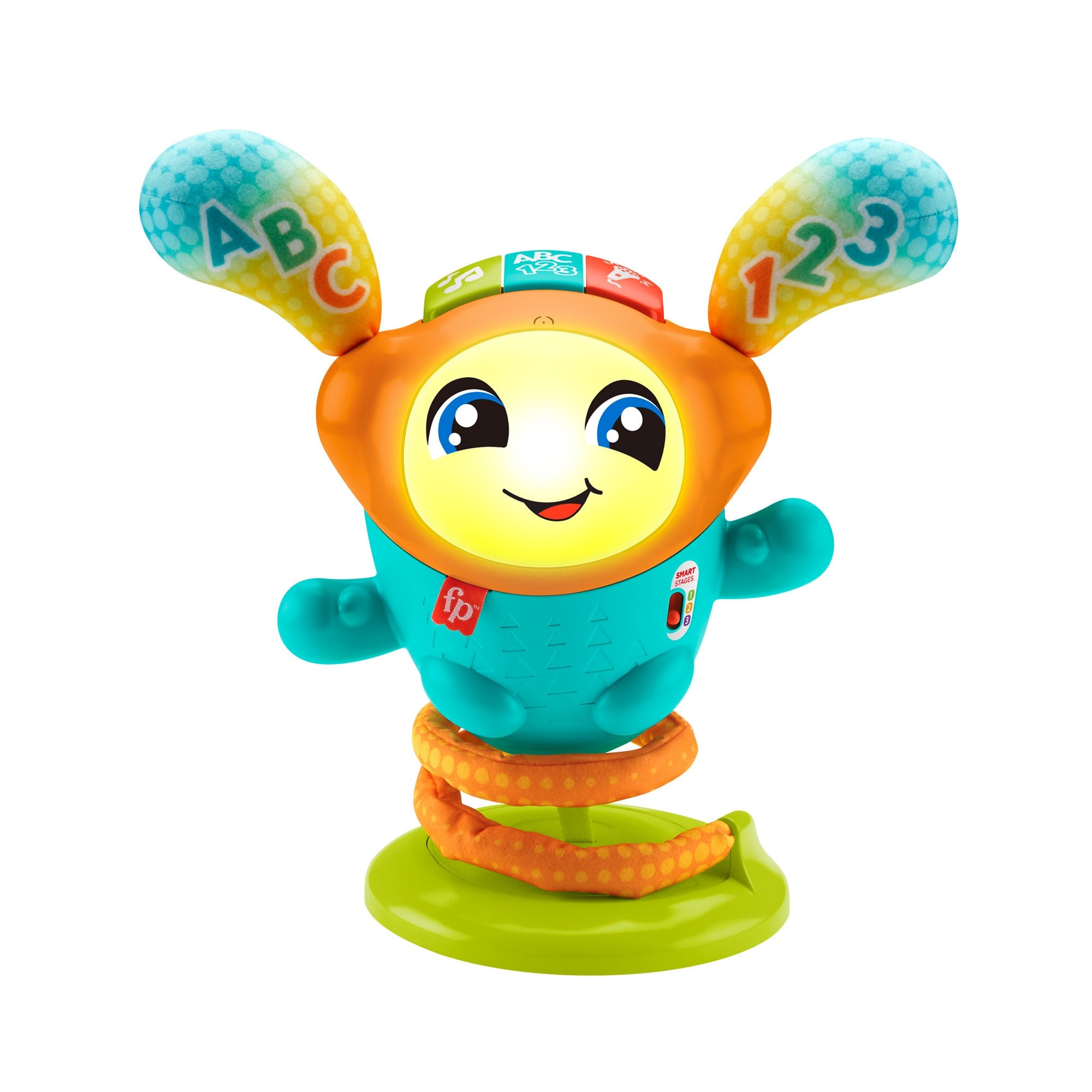 Fisher-Price DJ Bouncin' Beats Electronic Baby & Toddler Learning Toy With Bouncing Action