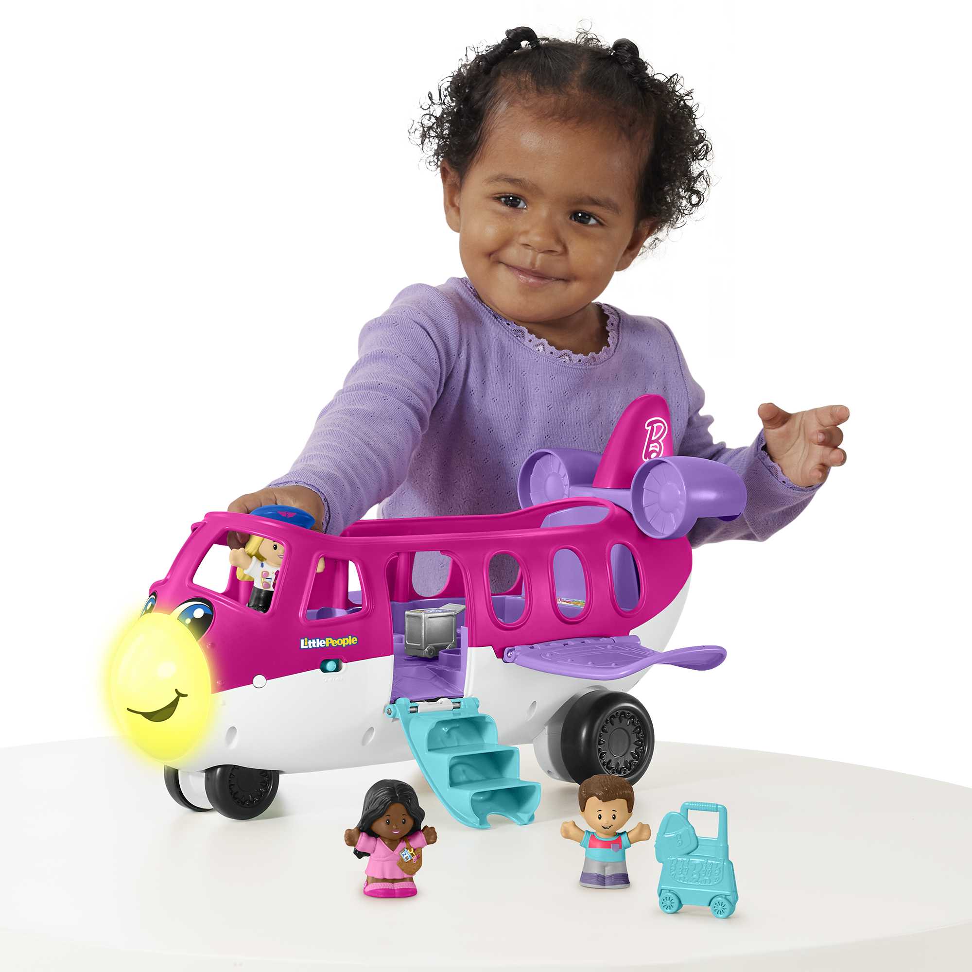 Little People Barbie Le Petit Avion de Rêve. Multilingue. 3 Fig. - Image 2