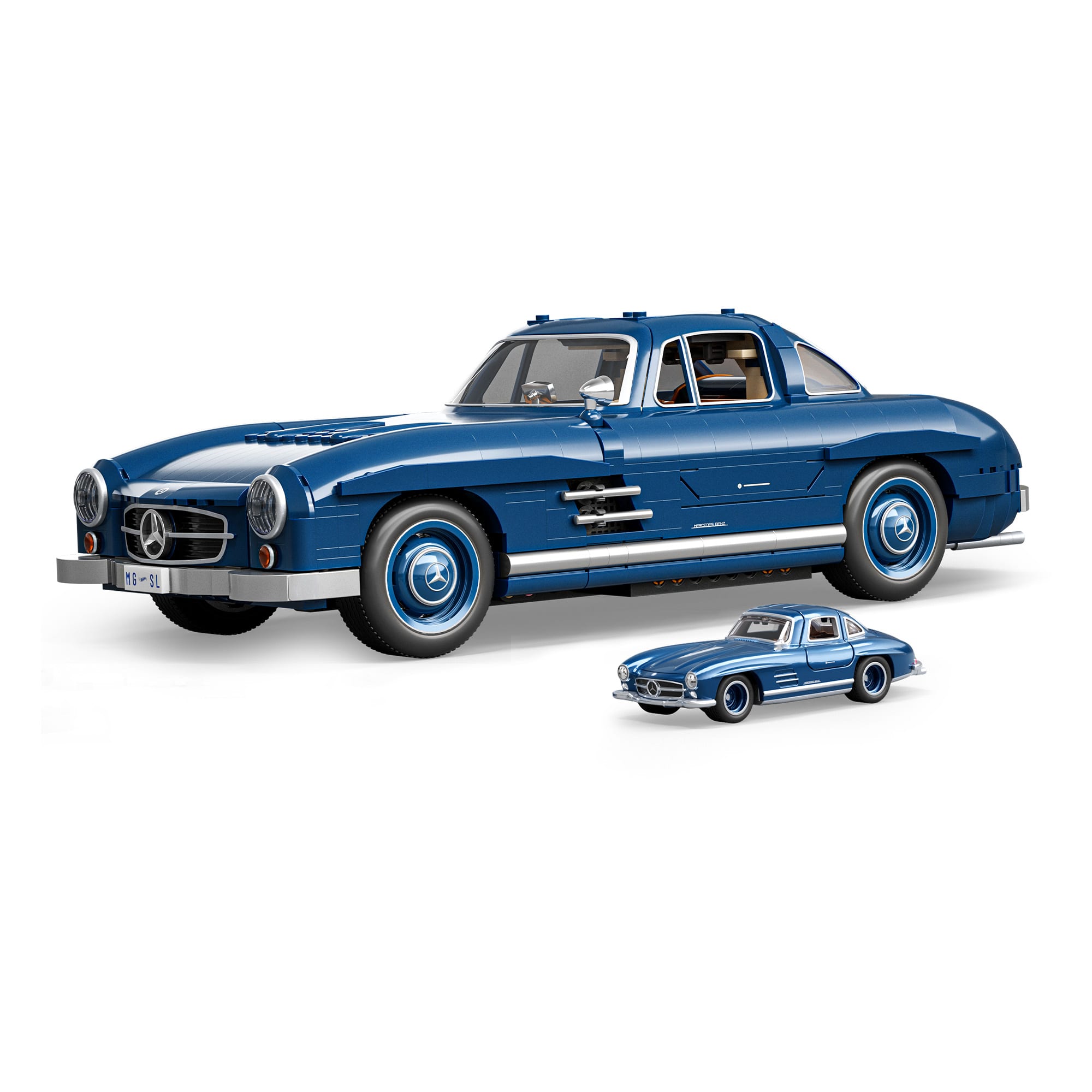 Mattel Brick Shop Hot Wheels Mercedes-Benz 300 SL Building Set - Image 2