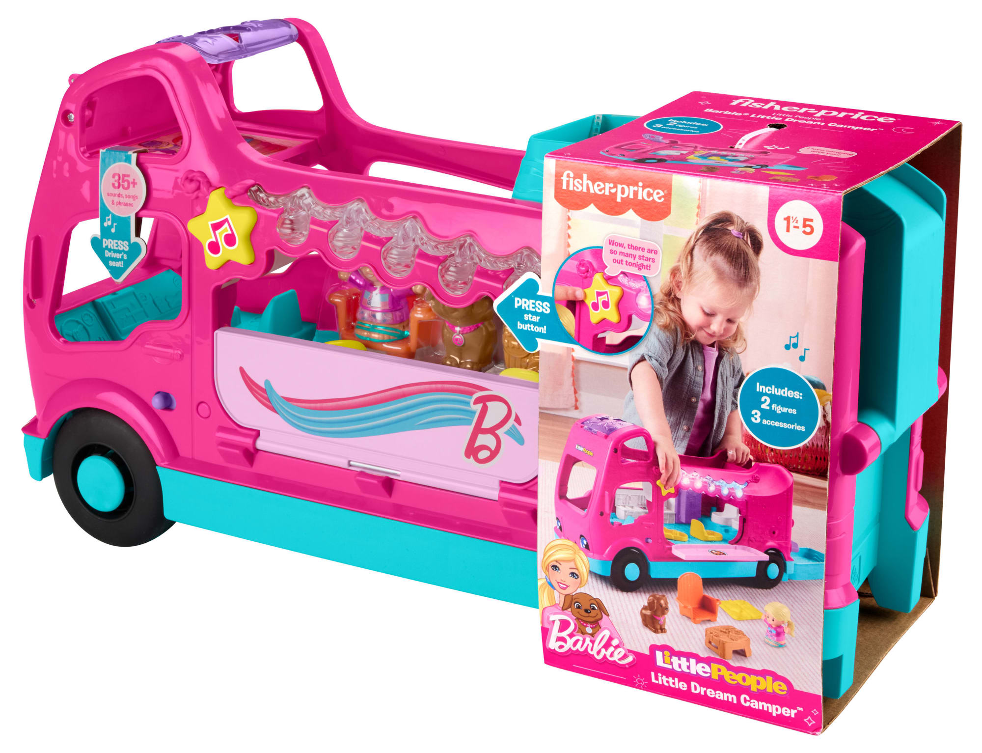 Fisher-Price Little People Barbie Petite Autocaravane de Rêve - Image 6
