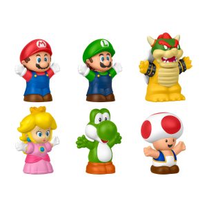 Fisher-Price-Coffret de 6 Figurines Mario Little People