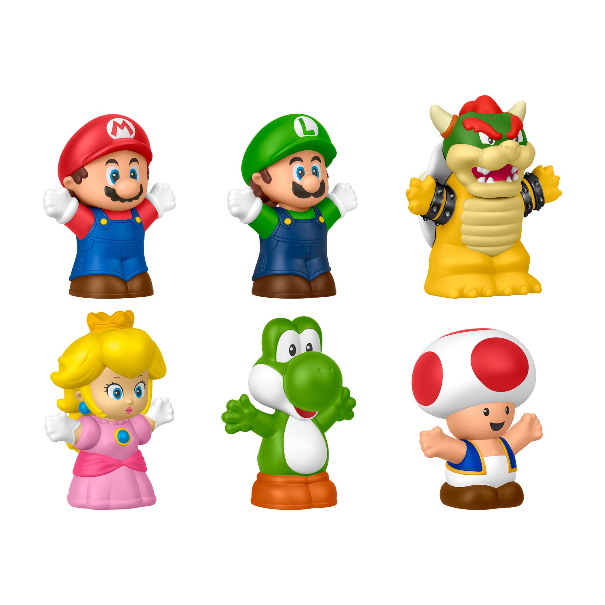 Fisher-Price Little People My Mario Figure 6-Pack Toy Set For Toddlers & Kids