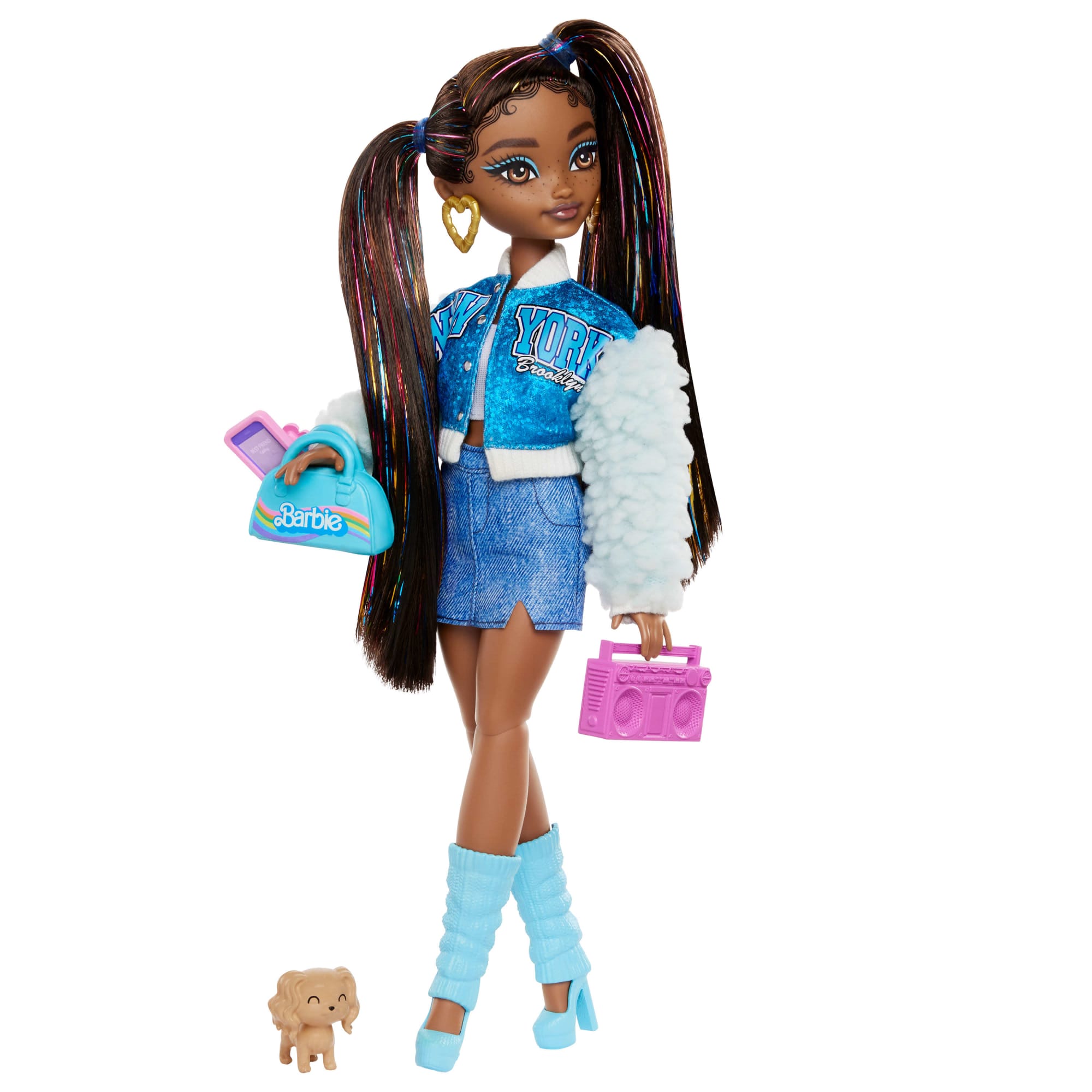 Barbie Dream Besties Barbie Brooklyn Fashion Doll With 8 Video & Music Themed Accessories
