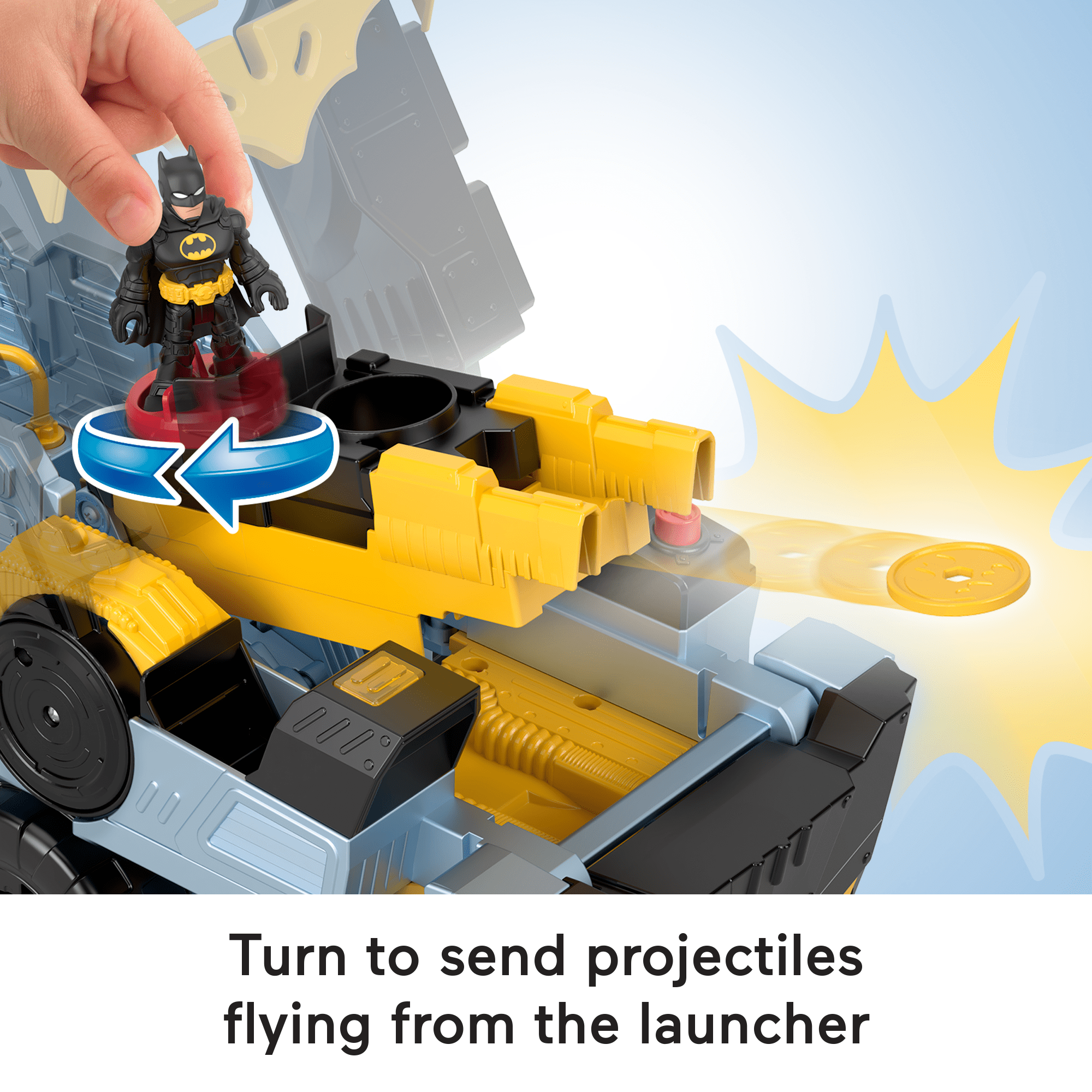 Imaginext DC Super Friends Transforming Bat-Tank With Batman Figure. Lights & Sounds - Image 4