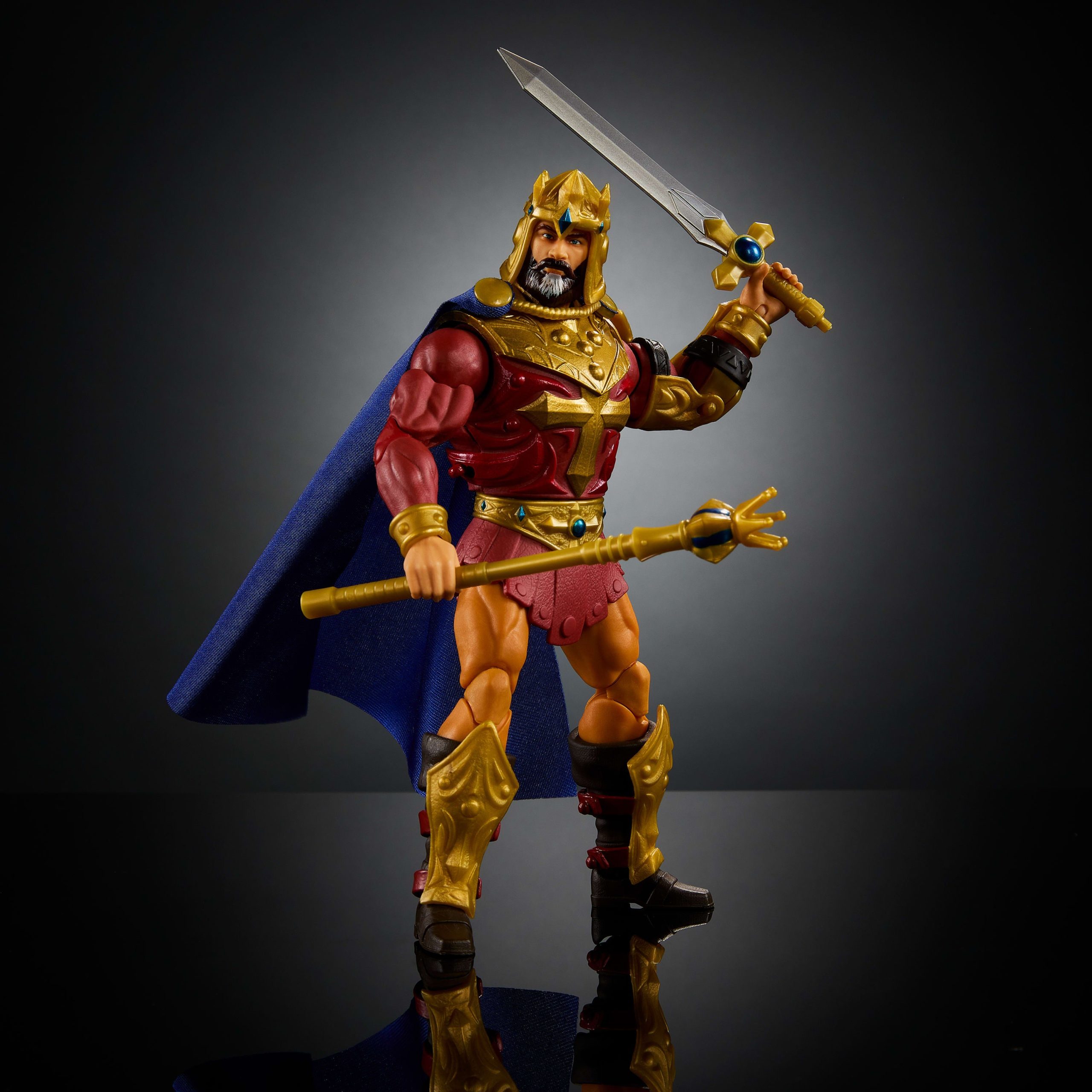 Masters Of The Universe Masterverse New Eternia King Randor MOTU Action Figure Toy. 30 Articulations - Image 3