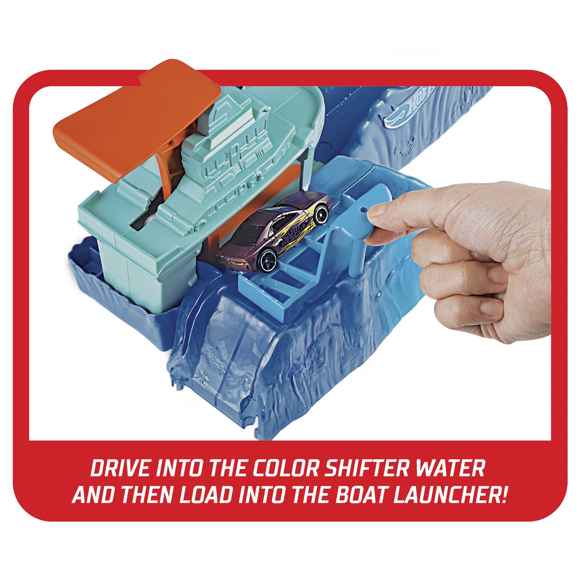 Hot Wheels City Color Shifter Shark Jump Play Set - Image 3