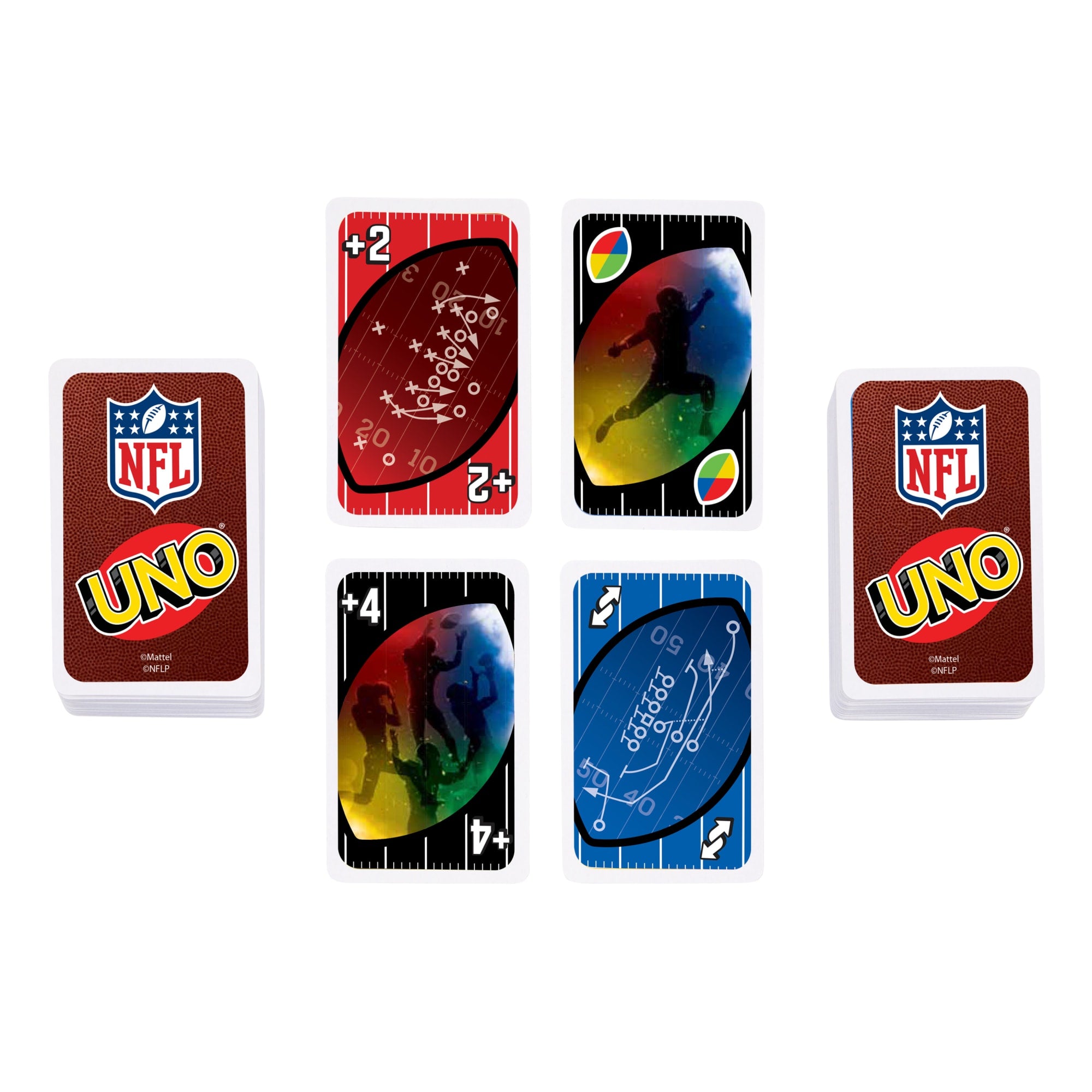 UNO NFL Card Game in Storage & Travel Tin For Kids. Adults & Family Night. Features All 32 NFL Teams - Image 4