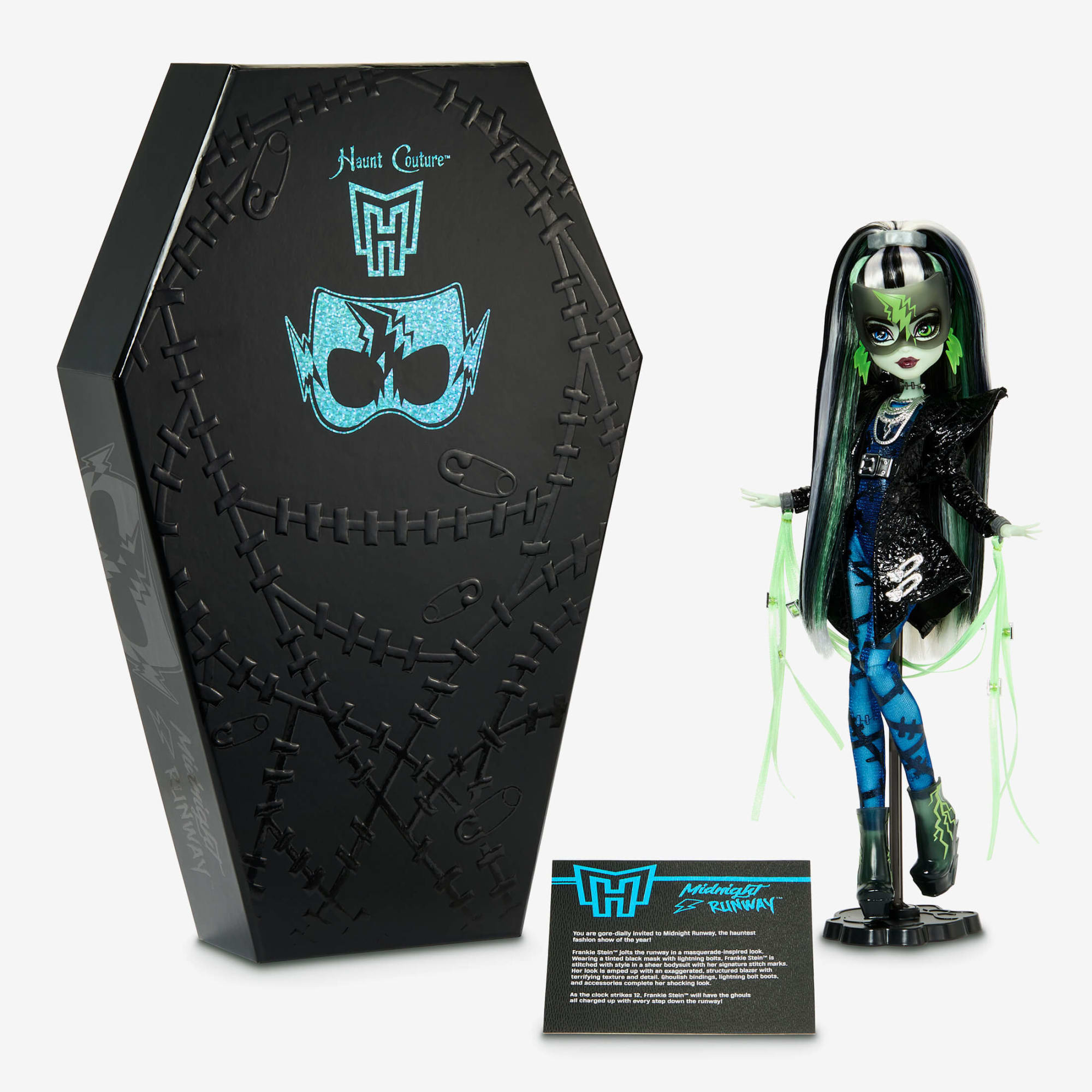 Monster High Haunt Couture Midnight Runway Frankie Stein Doll - Image 5