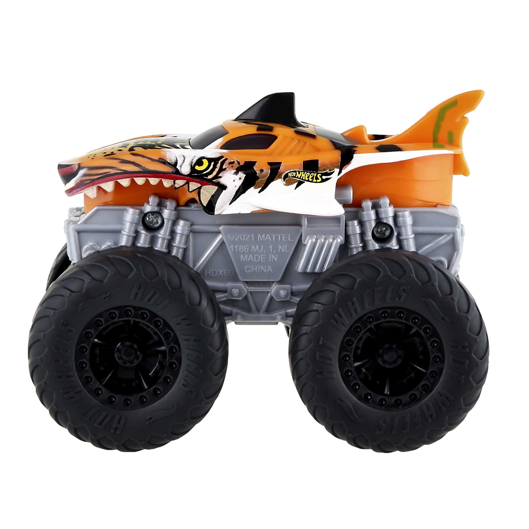 Hot Wheels Monster Trucks Véhicule Tiger Shark Sons et Lumières - Image 4