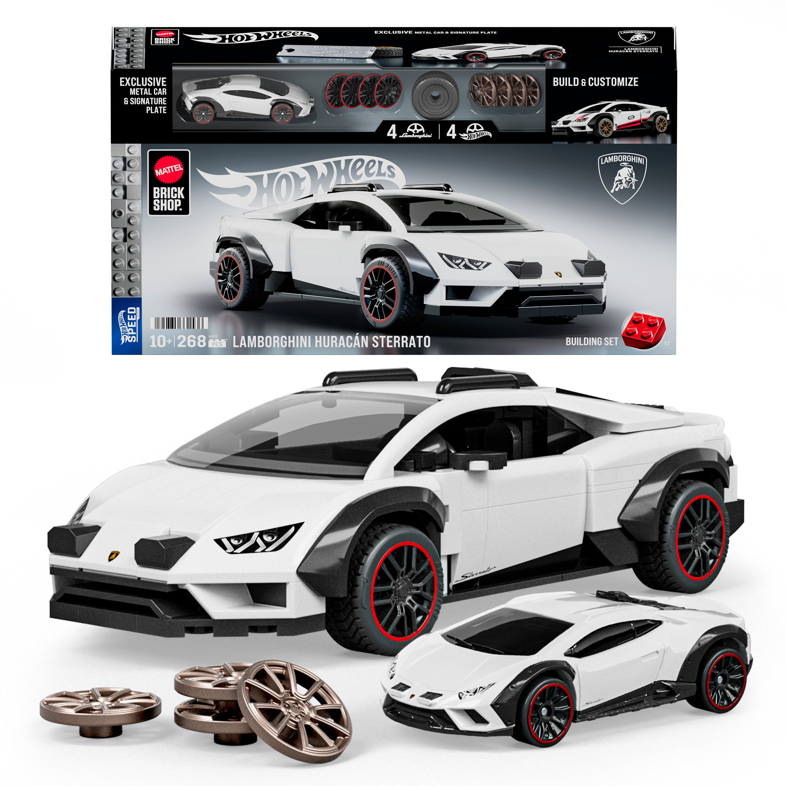 Hot Wheels-Coffret de Construction Lamborghini Huracán Sterrato