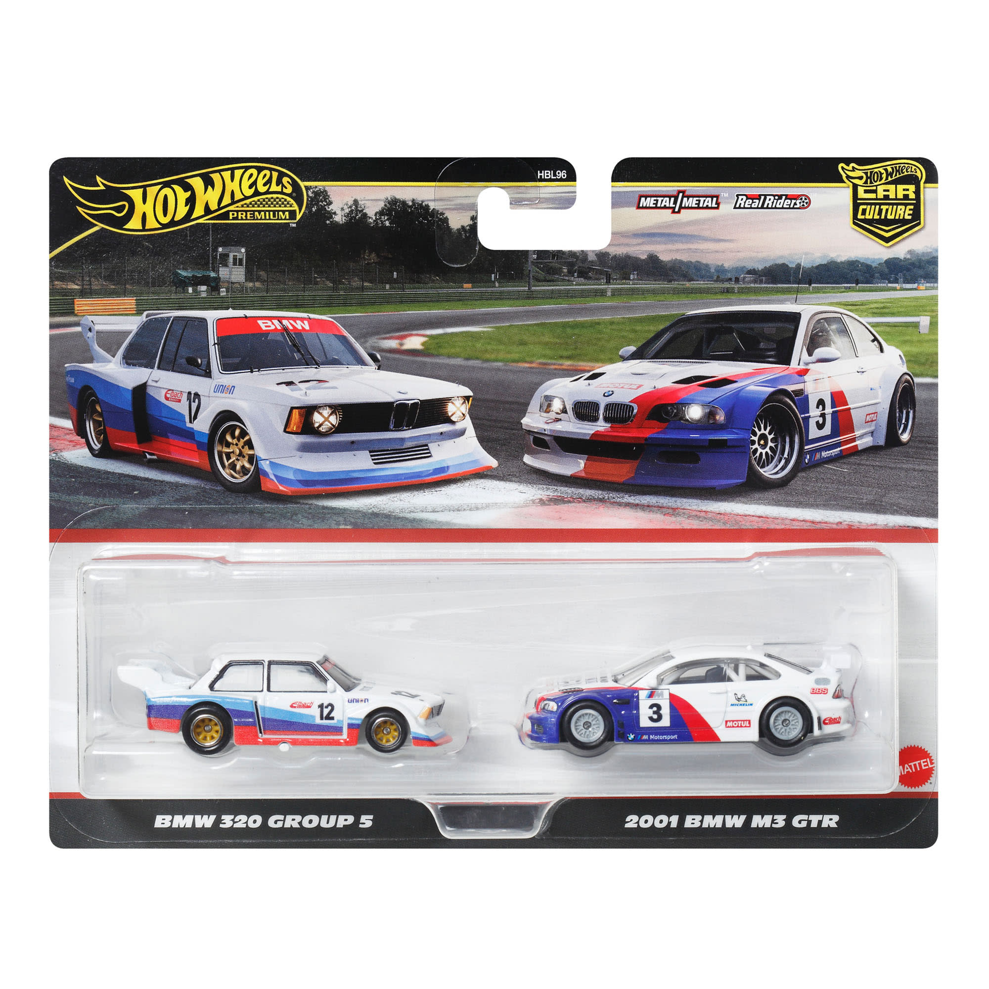 Hot Wheels Premium Car Culture 2-Pack BMW 320 Group 5 & 2001 BMW M3 GTR - Image 12