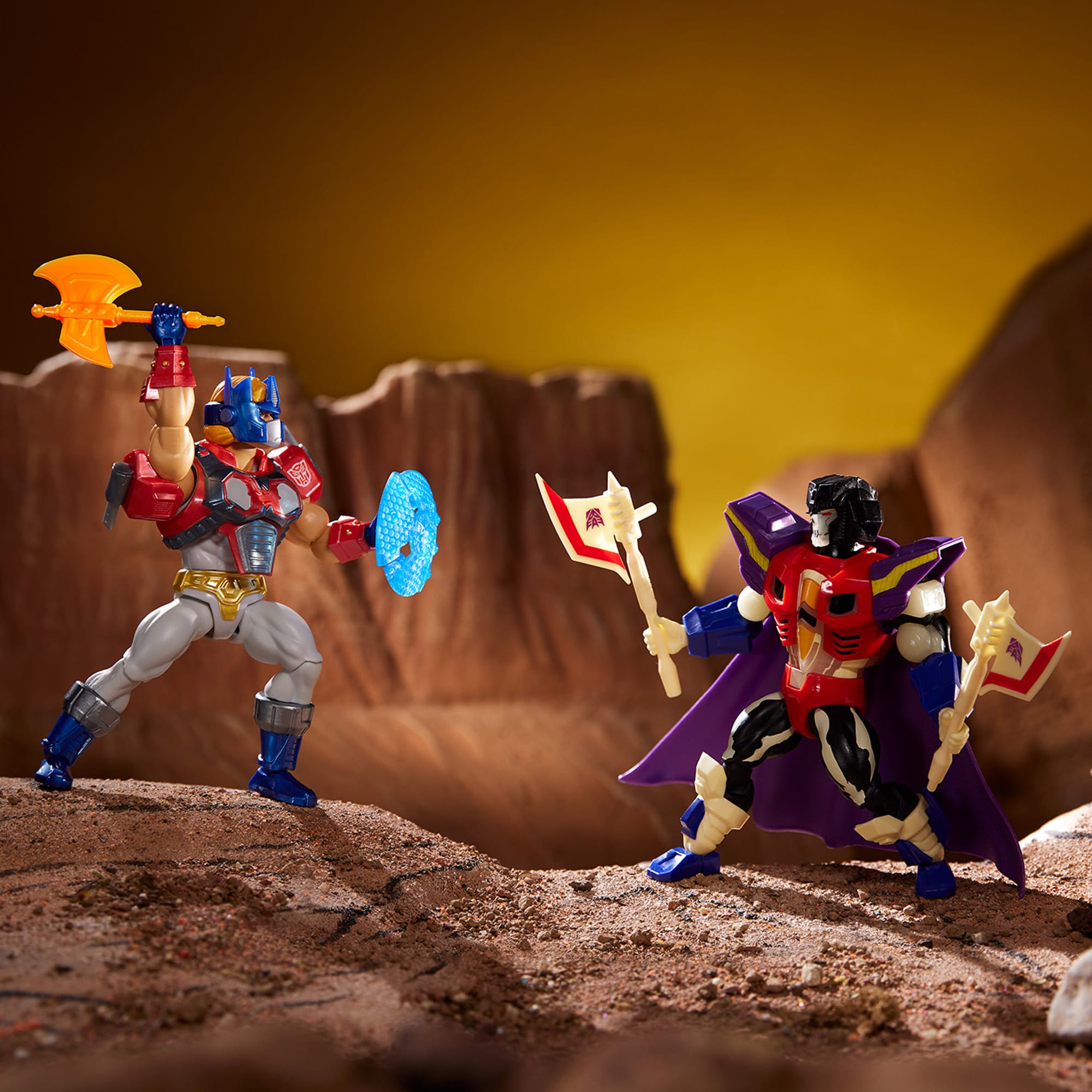 Masters of the Universe x Transformers Optimus Prime Armor He-Man Action Figure - Image 4