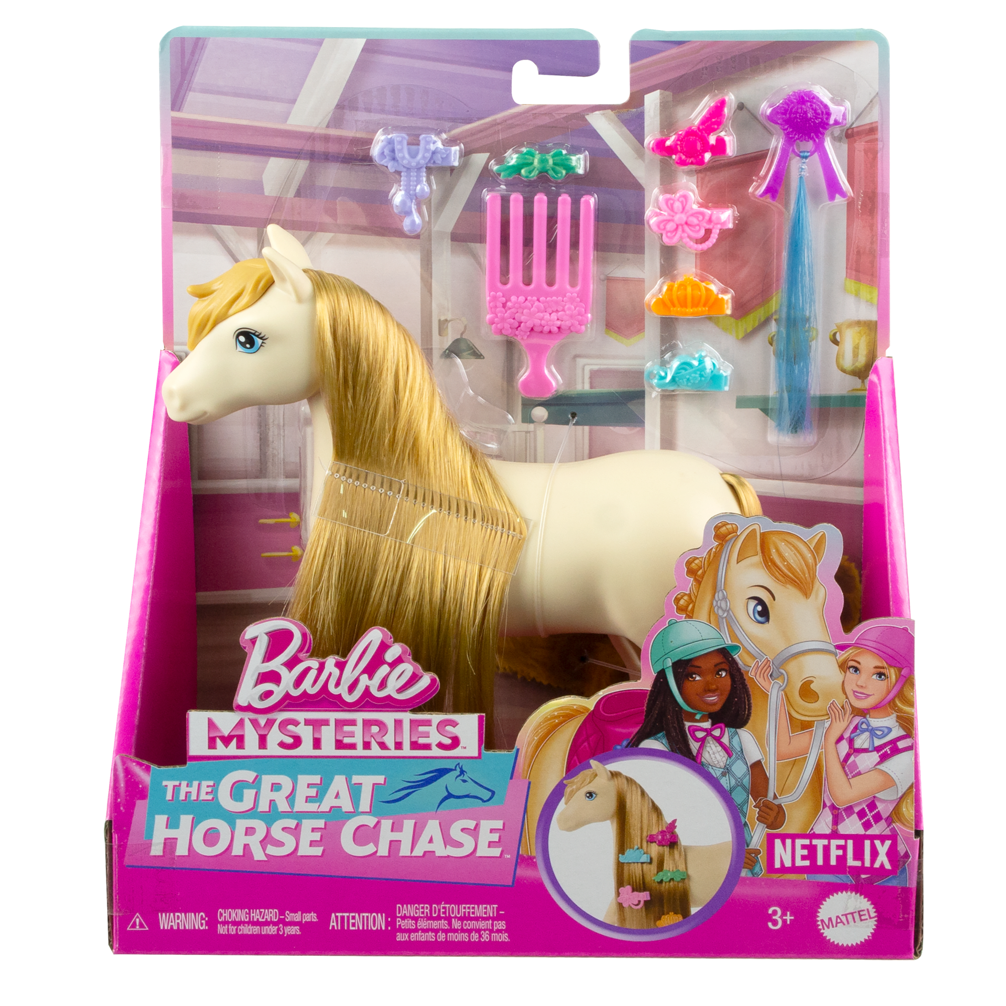Barbie Detective La Gran Carrera de Caballos Set de Juego Pony Peinados Divertidos Sorpresa - Image 6