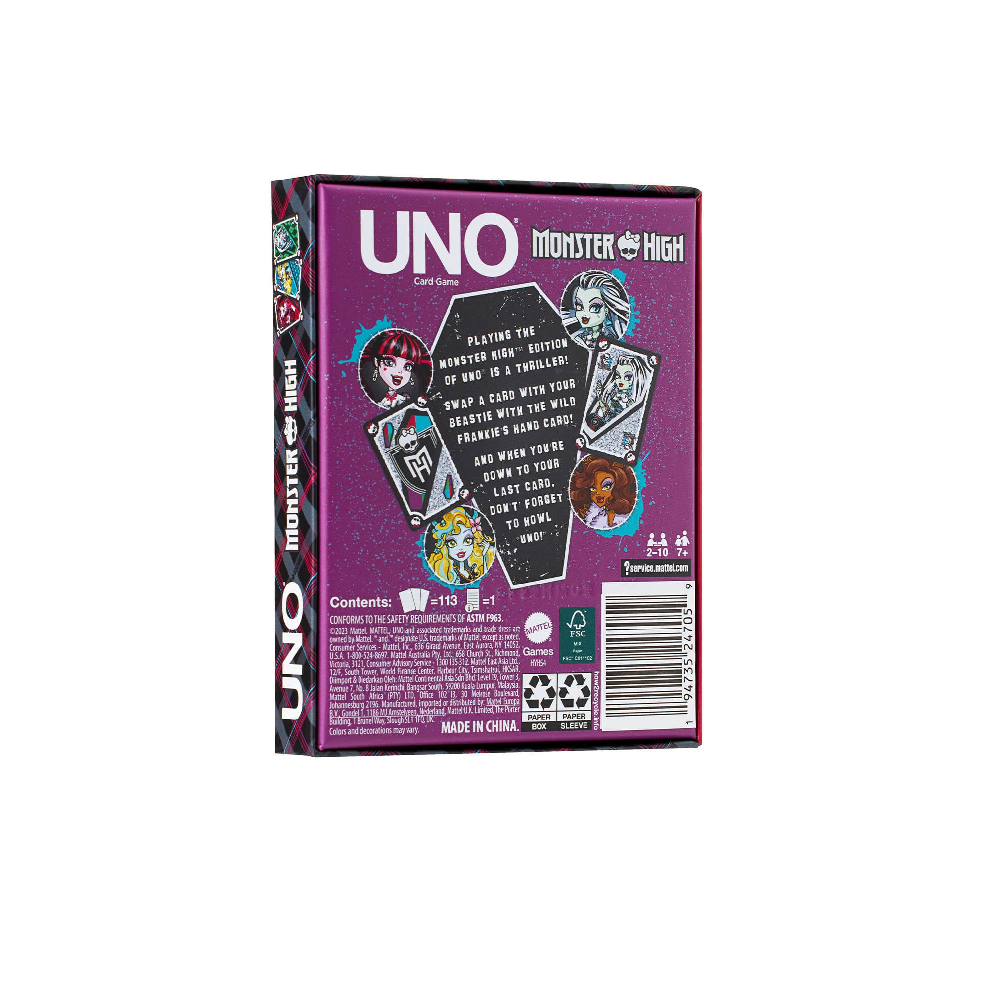 UNO Fandom Monster High Game Deck - Image 12