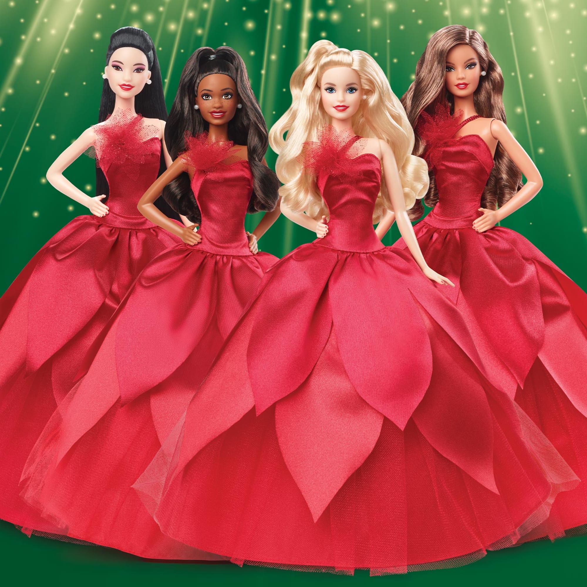 2022 Holiday Barbie. Black Hair - Image 5