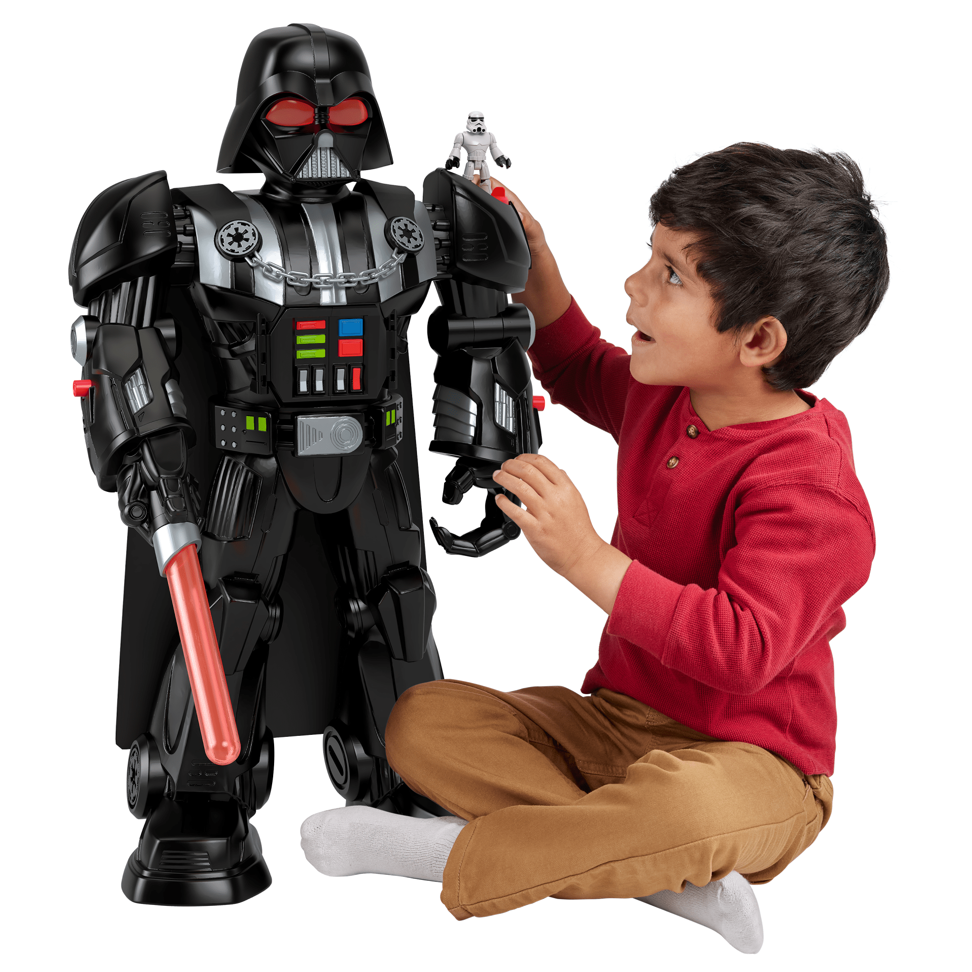 Imaginext Star Wars Robot Dark Vador. 60+ Cm. Clé Stormtrooper