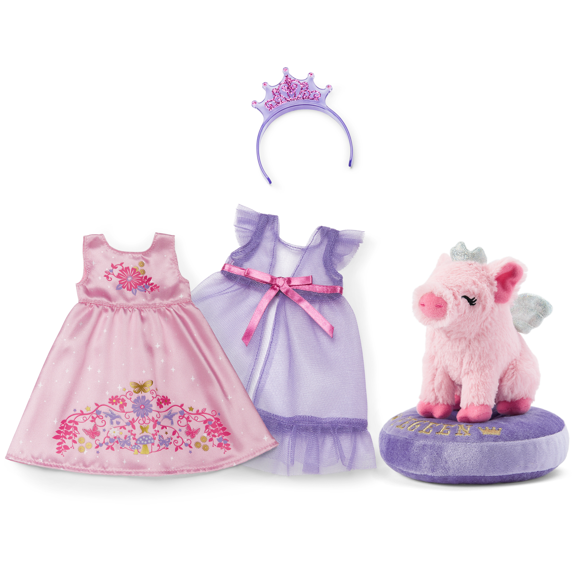 Royal Ruffles Nightie & Pegeen™ Bundle (WellieWishers™)