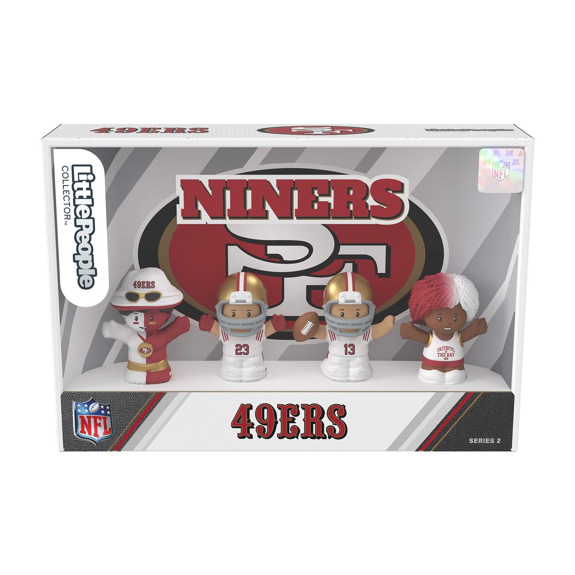 Little People Collector San Francisco 49ers Alternate Jersey Figure Set - Image 6