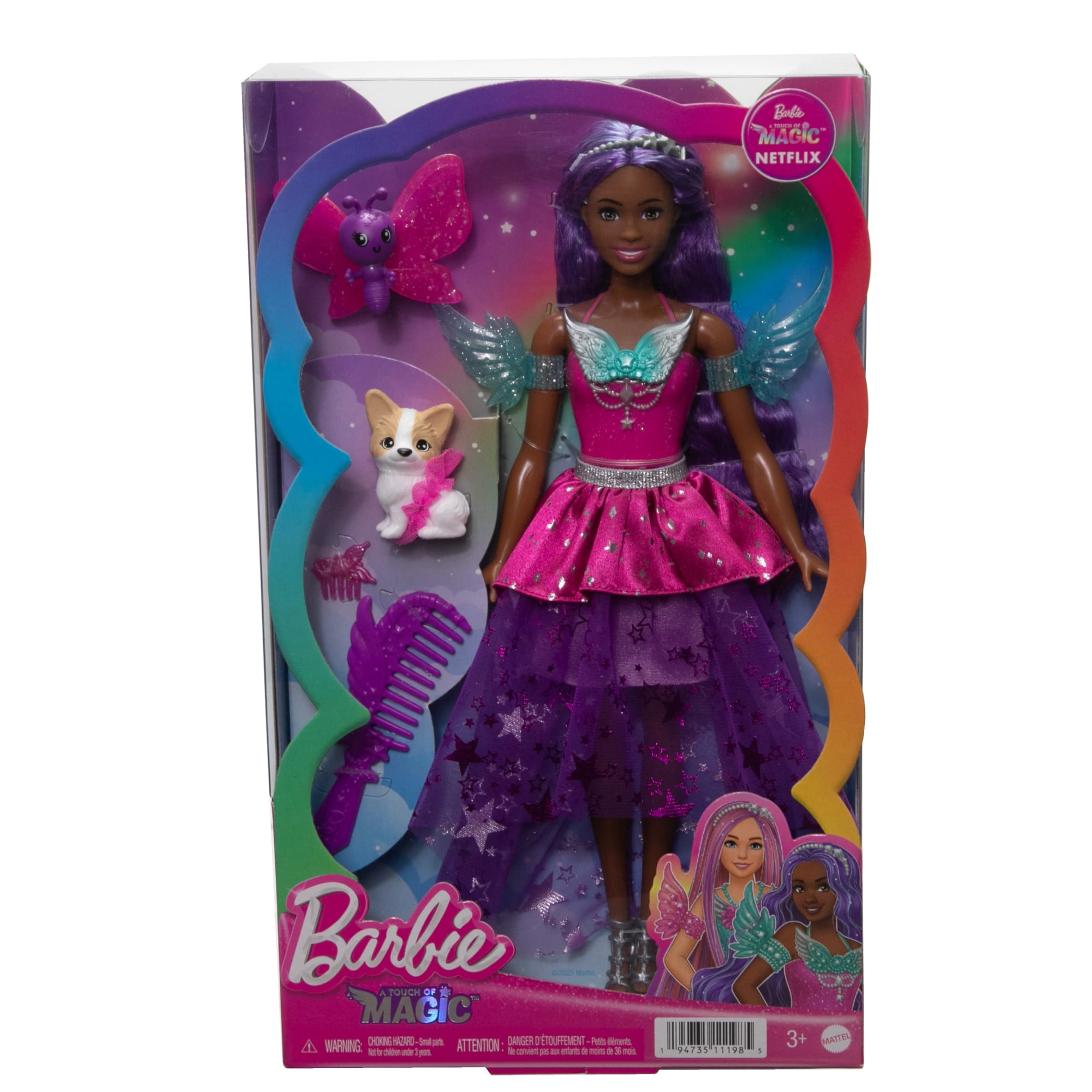Barbie-A Touch Of Magic-Brooklyn-Poupée Avec 2 Animaux Féeriques - Image 6