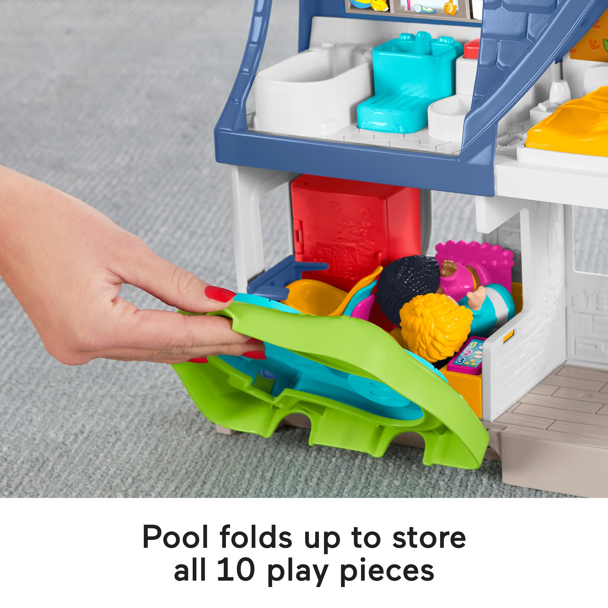 Fisher-Price Little People Friends Together Play House Toddler Learning Playset. 10 Pieces - Image 5