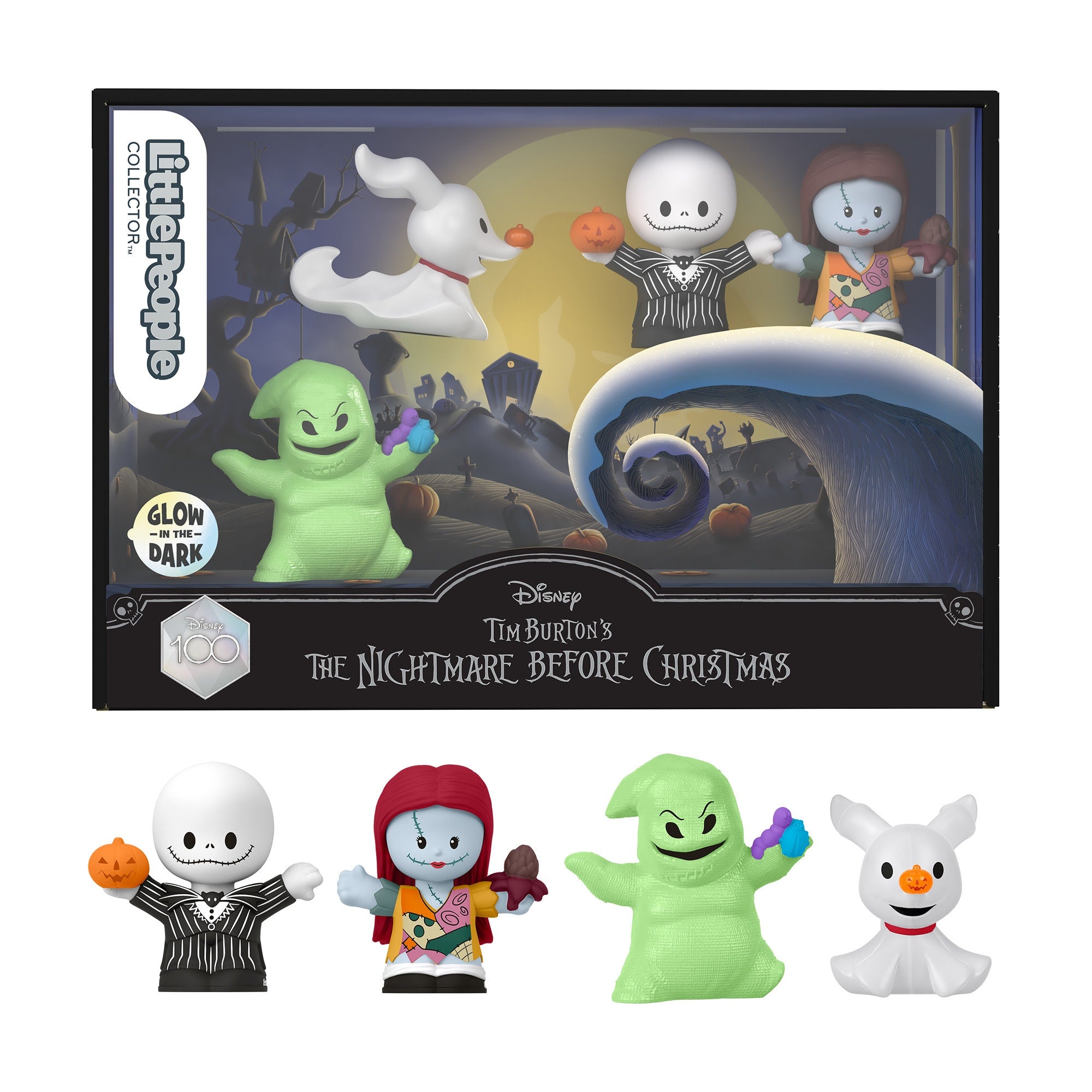 Little People-Coffret 4 Figurines L'Étrange Noël de Monsieur Jack